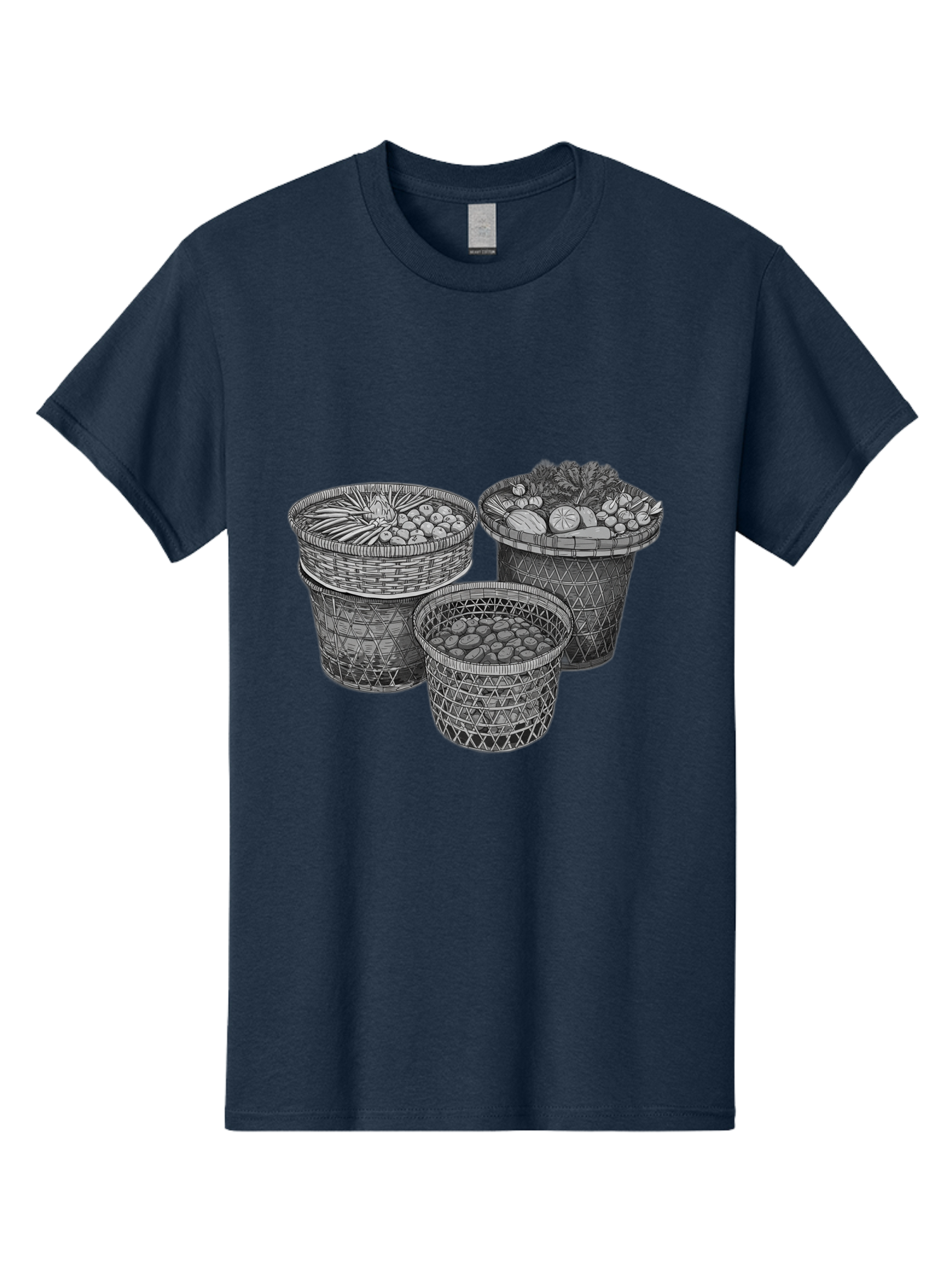 Fruit-And-Vegetable-Baskets Men'S Graphic Tee, 100% Cotton, Comfortable Casual Summer Wear, Machine Washable, Vintage Camera, Old Camera, Antique Camera, Black Camera, Classic Photography, Photography Equipment, Nostalgic Device, Film Camera, Bag497