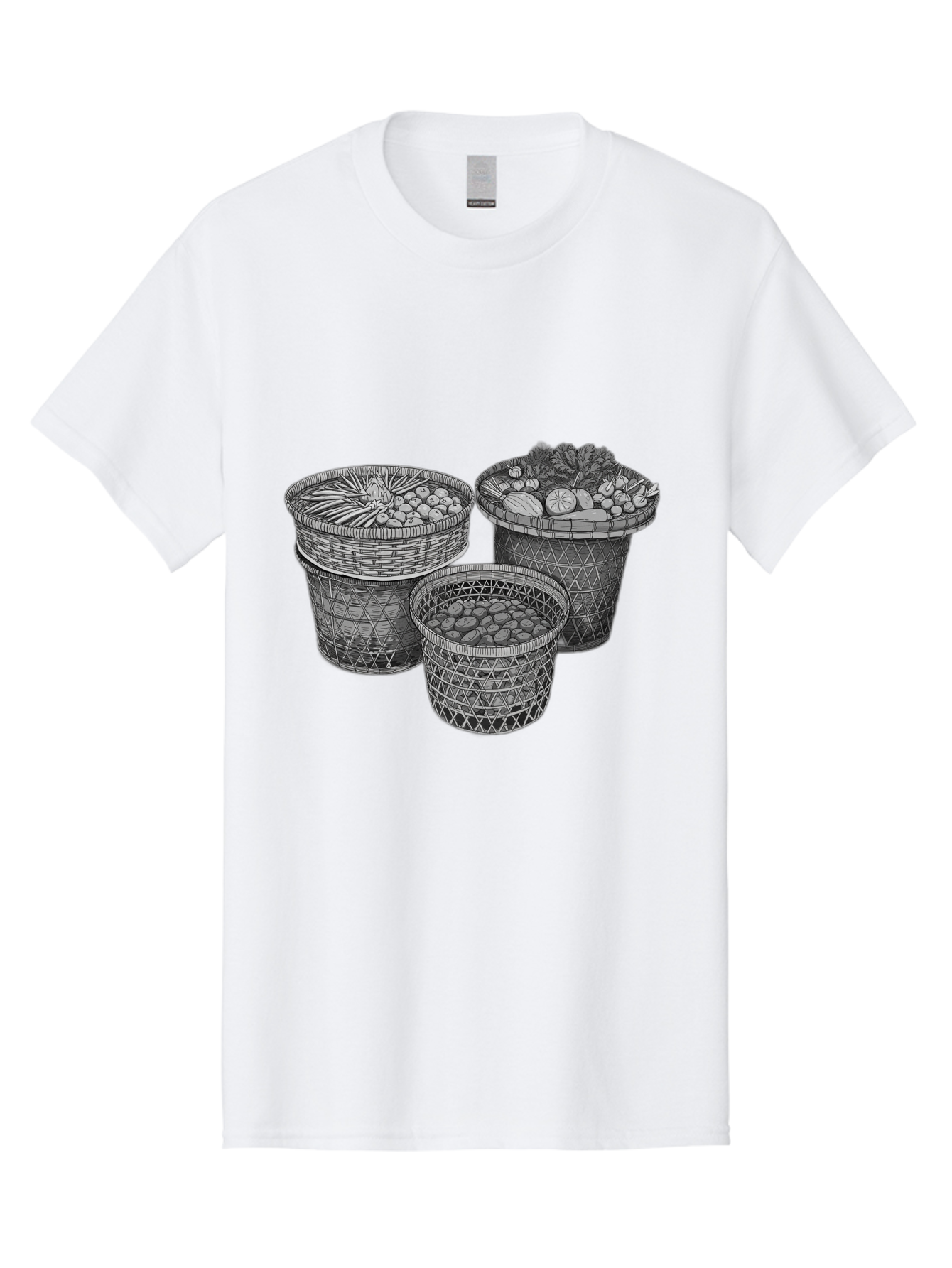 Fruit-And-Vegetable-Baskets Men'S Graphic Tee, 100% Cotton, Comfortable Casual Summer Wear, Machine Washable, Vintage Camera, Old Camera, Antique Camera, Black Camera, Classic Photography, Photography Equipment, Nostalgic Device, Film Camera, Bag497