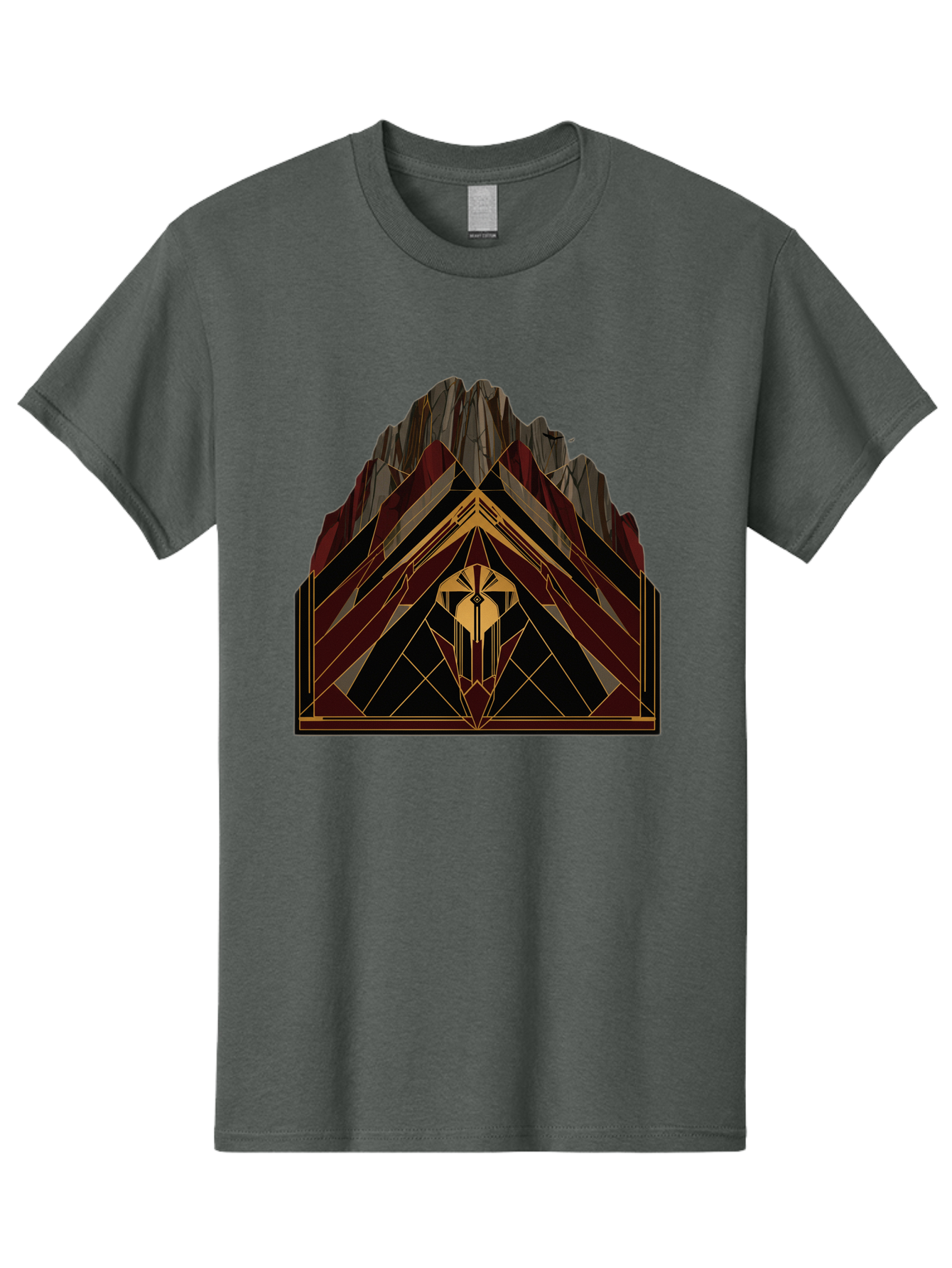 Geometric-Mountain-Design Men'S Graphic Tee, 100% Cotton, Comfortable Casual Summer Wear, Machine Washable, Vintage Camera, Old Camera, Antique Camera, Black Camera, Classic Photography, Photography Equipment, Nostalgic Device, Film Camera, Bag519
