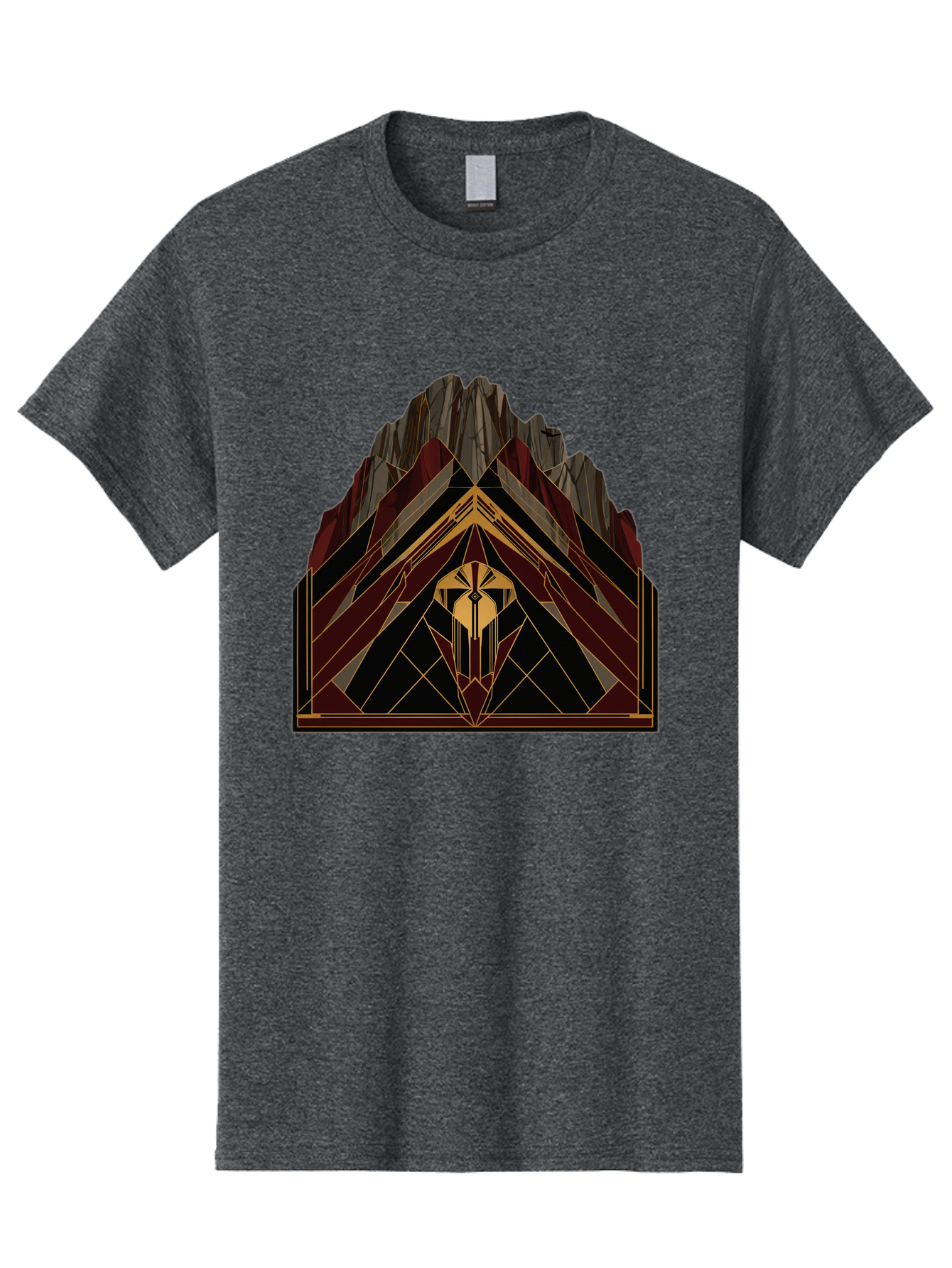 Geometric-Mountain-Design Men'S Graphic Tee, 100% Cotton, Comfortable Casual Summer Wear, Machine Washable, Vintage Camera, Old Camera, Antique Camera, Black Camera, Classic Photography, Photography Equipment, Nostalgic Device, Film Camera, Bag519