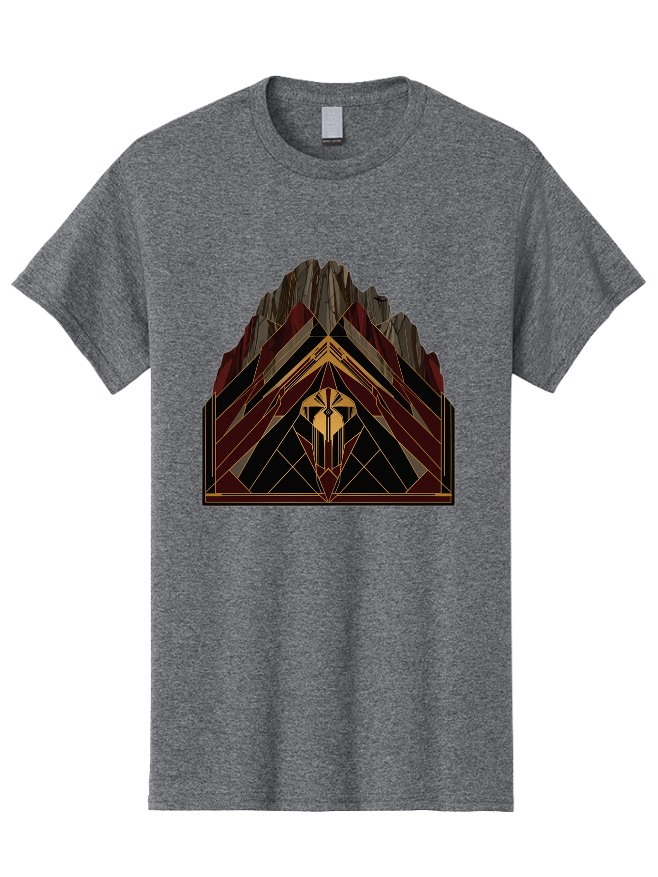 Geometric-Mountain-Design Men'S Graphic Tee, 100% Cotton, Comfortable Casual Summer Wear, Machine Washable, Vintage Camera, Old Camera, Antique Camera, Black Camera, Classic Photography, Photography Equipment, Nostalgic Device, Film Camera, Bag519