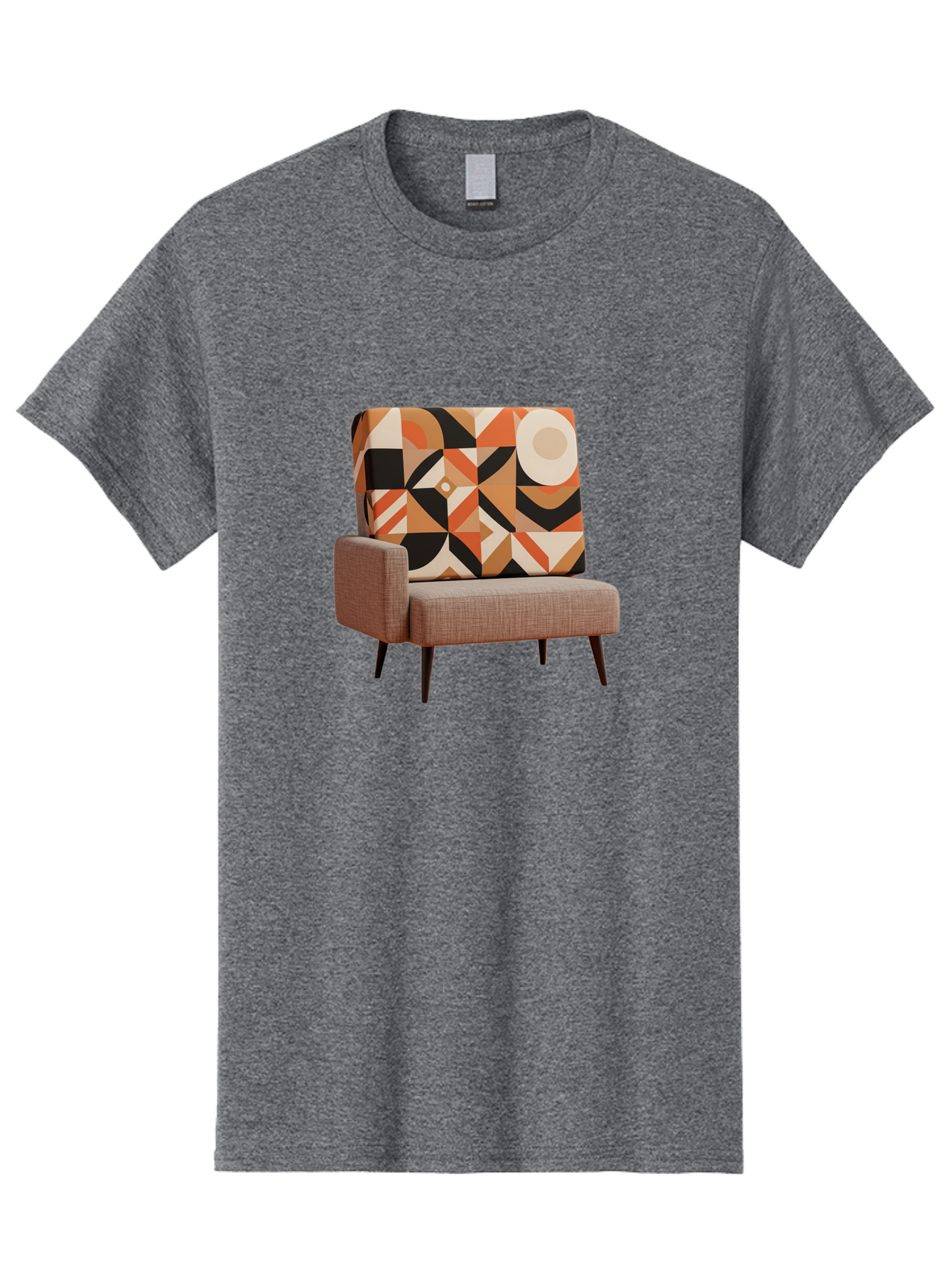 Geometric-Pattern-Chair Men'S Graphic Tee, 100% Cotton, Comfortable Casual Summer Wear, Machine Washable, Vintage Camera, Old Camera, Antique Camera, Black Camera, Classic Photography, Photography Equipment, Nostalgic Device, Film Camera, Bag520