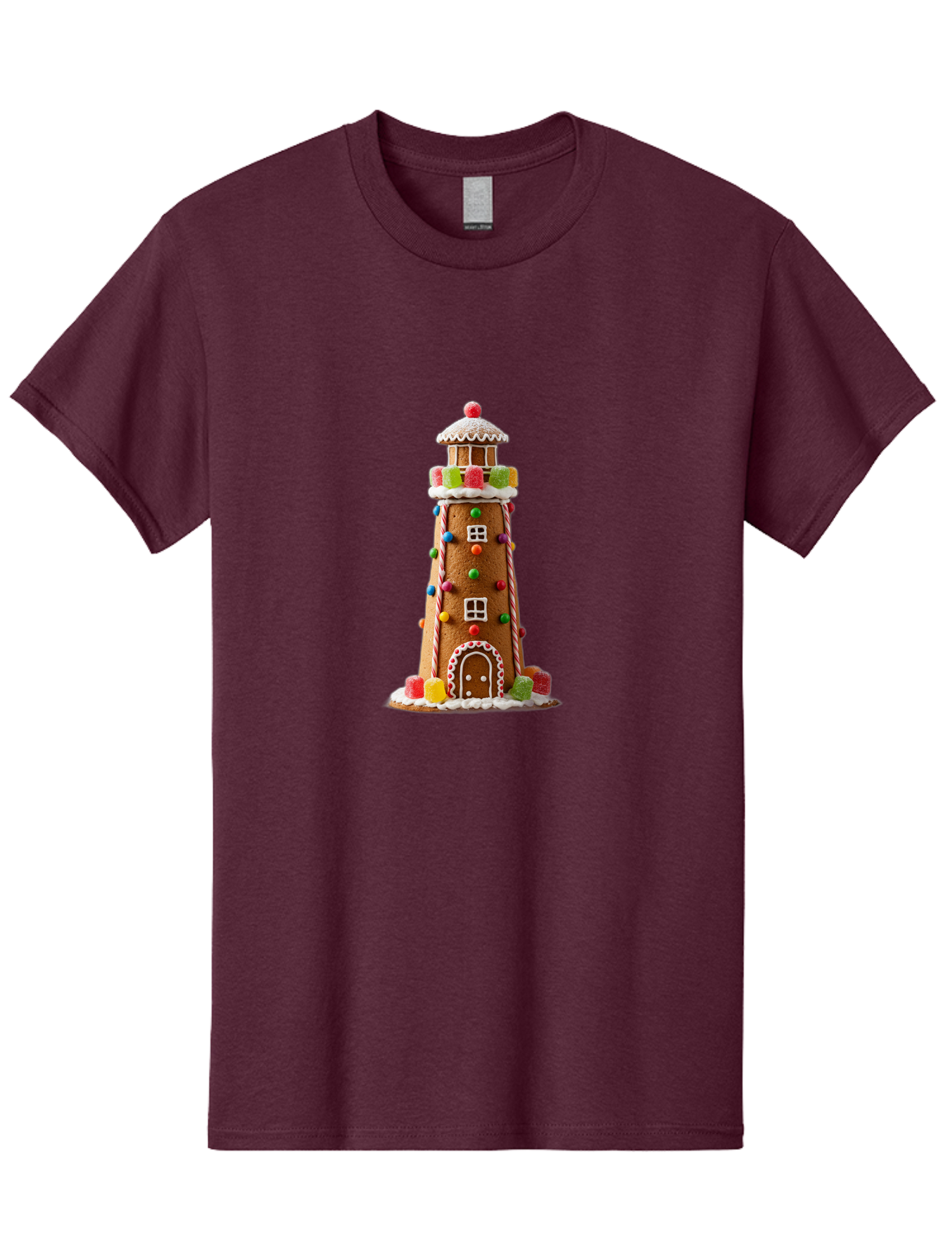 Gingerbread-Lighthouse Men'S Graphic Tee, 100% Cotton, Comfortable Casual Summer Wear, Machine Washable, Vintage Camera, Old Camera, Antique Camera, Black Camera, Classic Photography, Photography Equipment, Nostalgic Device, Film Camera, Bag528