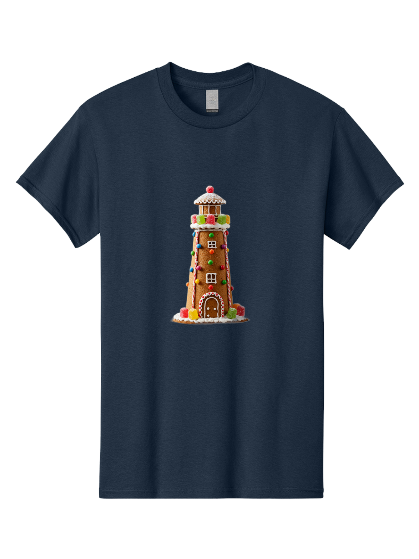 Gingerbread-Lighthouse Men'S Graphic Tee, 100% Cotton, Comfortable Casual Summer Wear, Machine Washable, Vintage Camera, Old Camera, Antique Camera, Black Camera, Classic Photography, Photography Equipment, Nostalgic Device, Film Camera, Bag528
