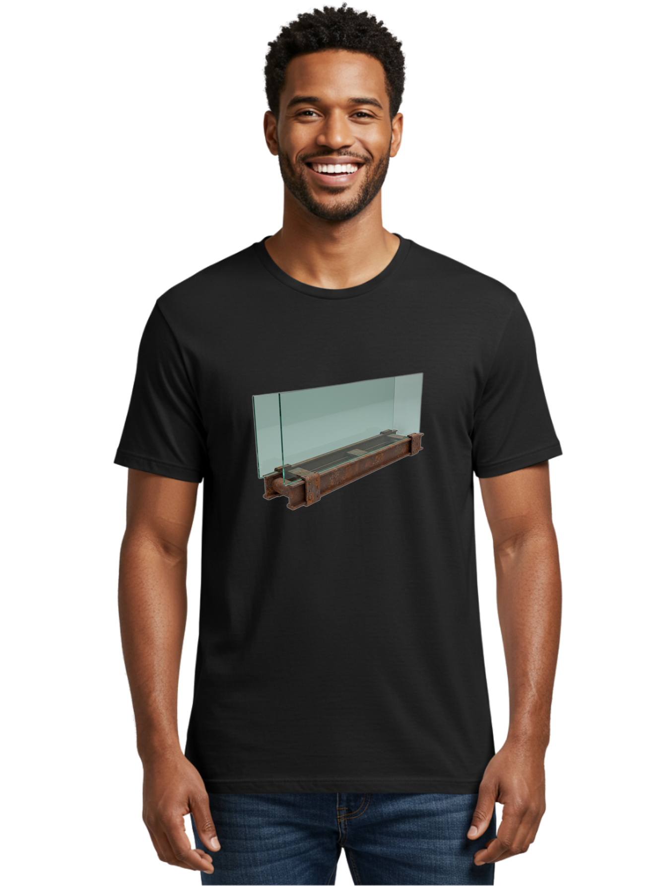 Glass-Panels-On-Metal-Base Men'S Graphic Tee, 100% Cotton, Comfortable Casual Summer Wear, Machine Washable, Vintage Camera, Old Camera, Antique Camera, Black Camera, Classic Photography, Photography Equipment, Nostalgic Device, Film Camera, Bag531