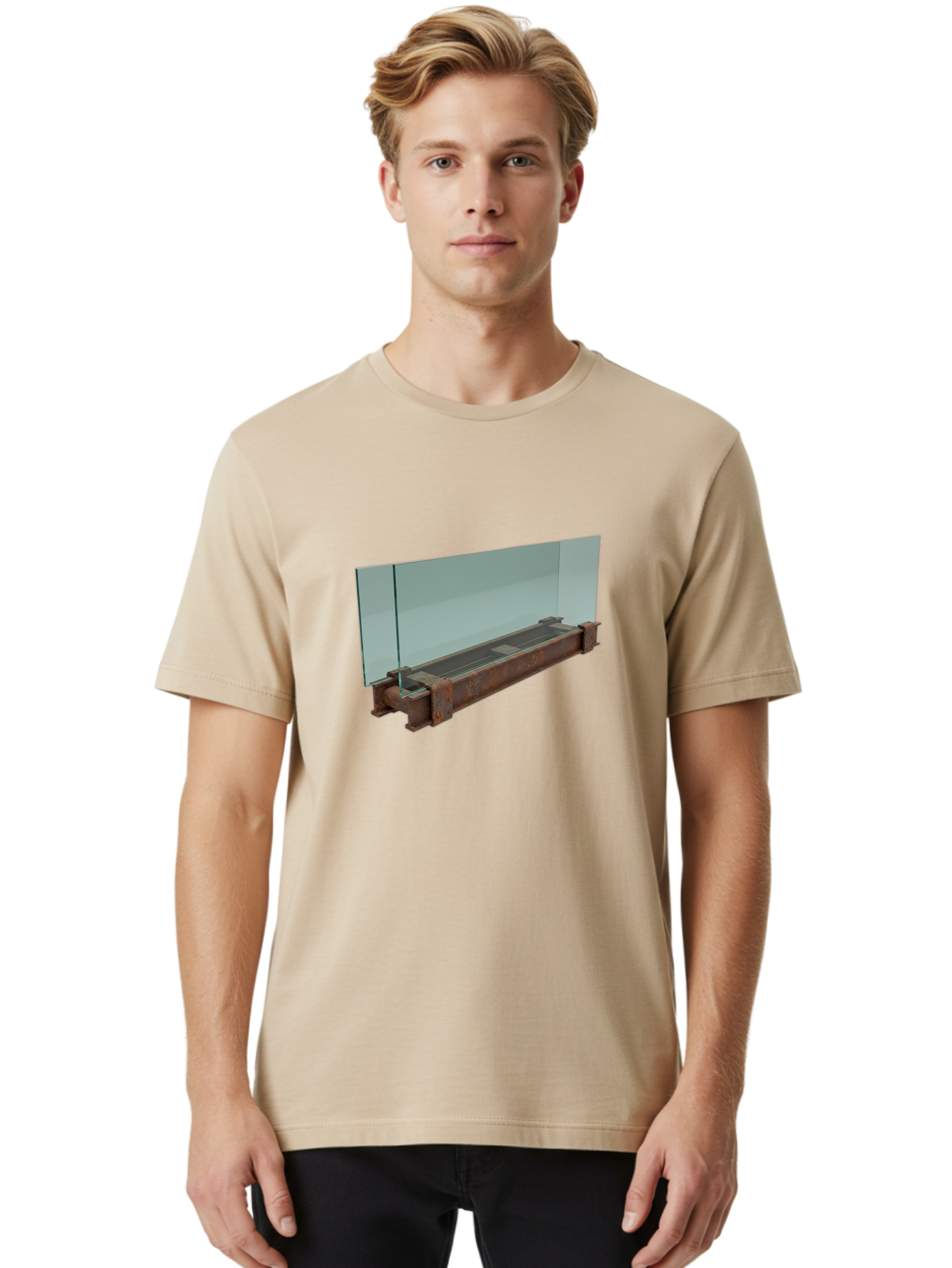 Glass-Panels-On-Metal-Base Men'S Graphic Tee, 100% Cotton, Comfortable Casual Summer Wear, Machine Washable, Vintage Camera, Old Camera, Antique Camera, Black Camera, Classic Photography, Photography Equipment, Nostalgic Device, Film Camera, Bag531