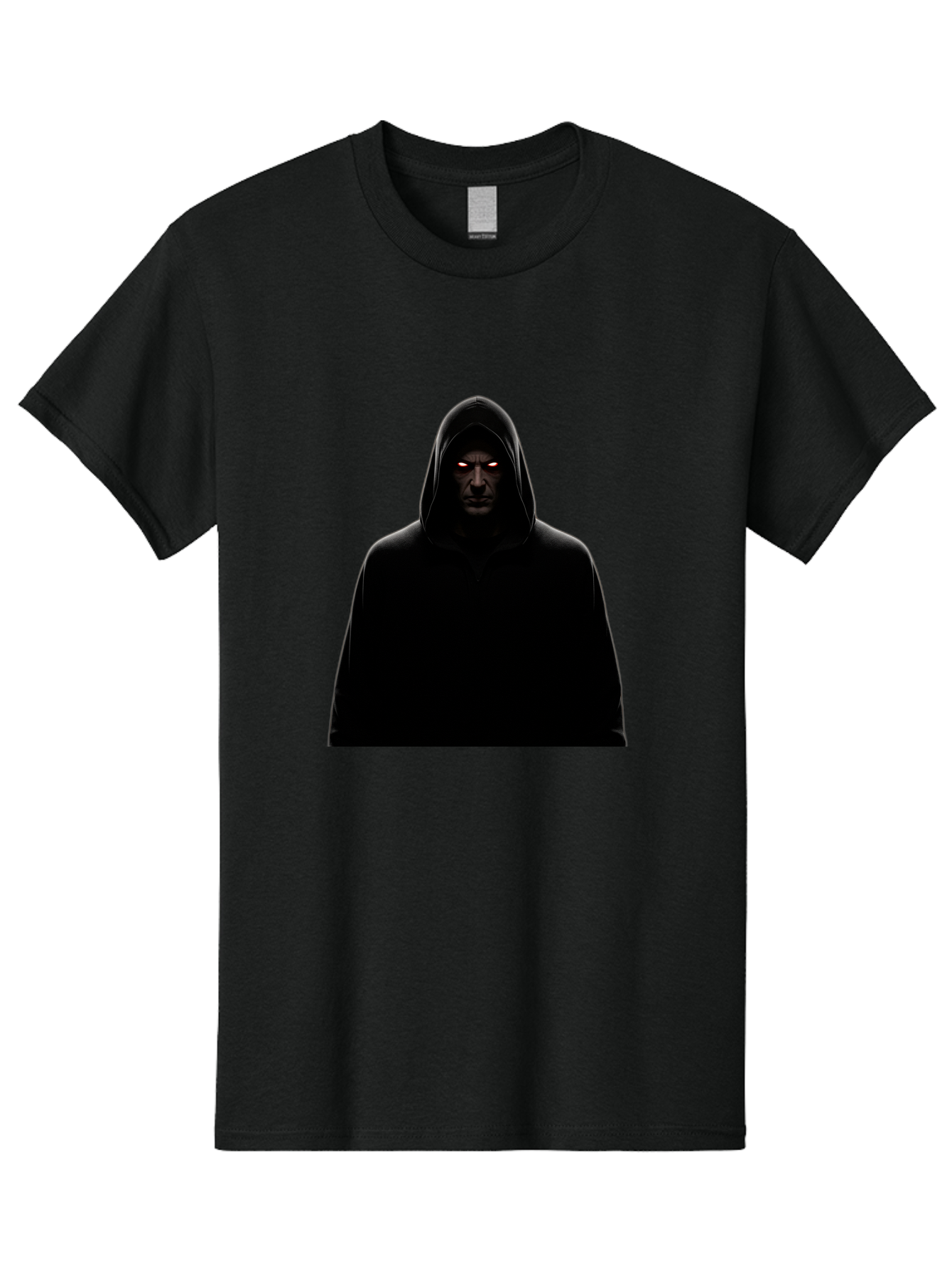 Glowing-Eyes-Hooded-Figure Men'S Graphic Tee, 100% Cotton, Comfortable Casual Summer Wear, Machine Washable, Vintage Camera, Old Camera, Antique Camera, Black Camera, Classic Photography, Photography Equipment, Nostalgic Device, Film Camera, Bag535