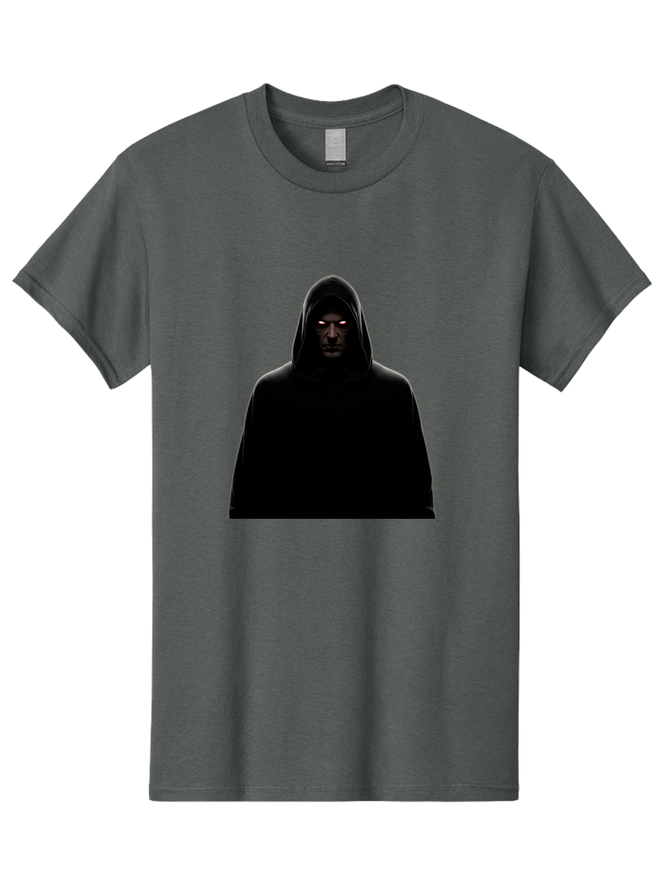 Glowing-Eyes-Hooded-Figure Men'S Graphic Tee, 100% Cotton, Comfortable Casual Summer Wear, Machine Washable, Vintage Camera, Old Camera, Antique Camera, Black Camera, Classic Photography, Photography Equipment, Nostalgic Device, Film Camera, Bag535