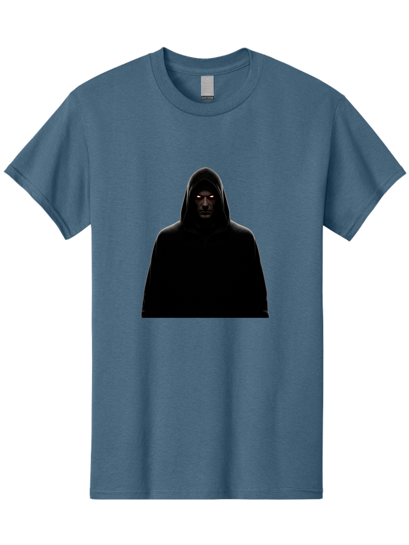 Glowing-Eyes-Hooded-Figure Men'S Graphic Tee, 100% Cotton, Comfortable Casual Summer Wear, Machine Washable, Vintage Camera, Old Camera, Antique Camera, Black Camera, Classic Photography, Photography Equipment, Nostalgic Device, Film Camera, Bag535