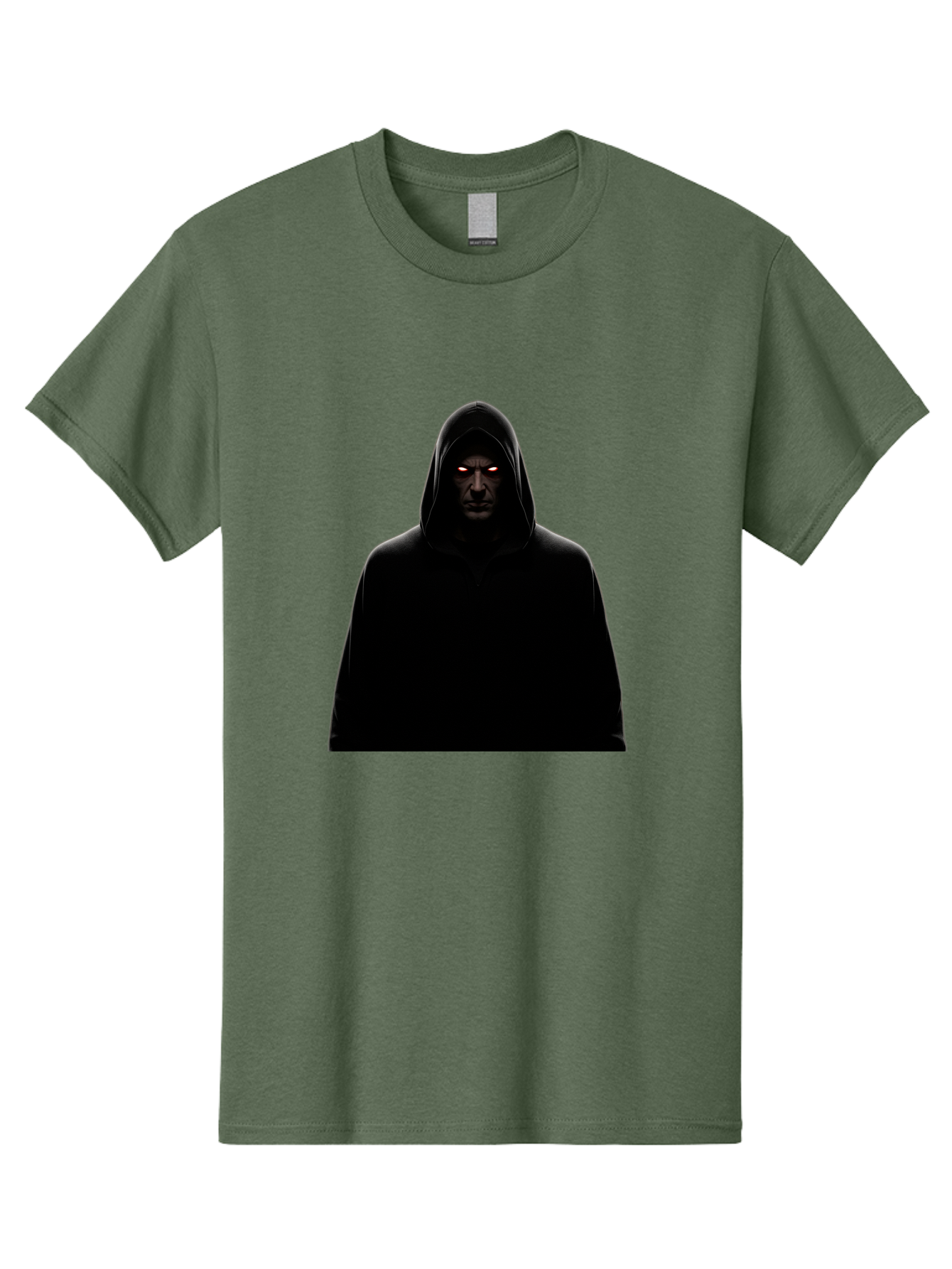 Glowing-Eyes-Hooded-Figure Men'S Graphic Tee, 100% Cotton, Comfortable Casual Summer Wear, Machine Washable, Vintage Camera, Old Camera, Antique Camera, Black Camera, Classic Photography, Photography Equipment, Nostalgic Device, Film Camera, Bag535