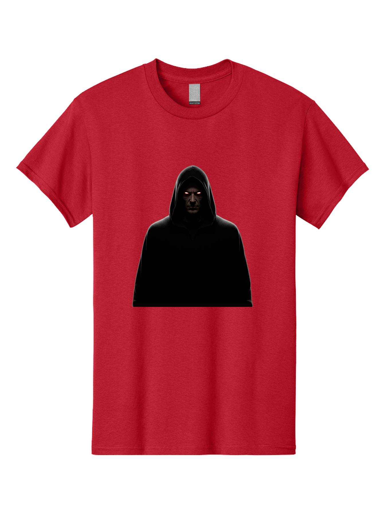Glowing-Eyes-Hooded-Figure Men'S Graphic Tee, 100% Cotton, Comfortable Casual Summer Wear, Machine Washable, Vintage Camera, Old Camera, Antique Camera, Black Camera, Classic Photography, Photography Equipment, Nostalgic Device, Film Camera, Bag535
