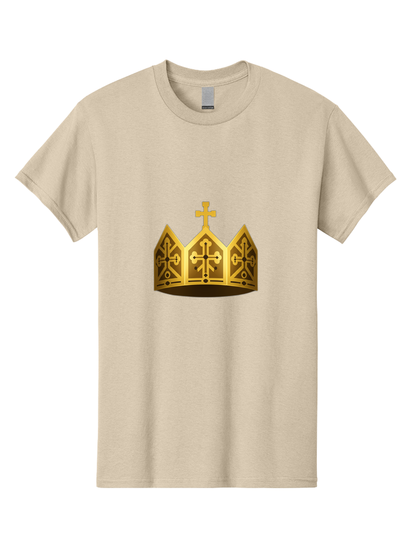 Gold-Crown-With-Cross Men'S Graphic Tee, 100% Cotton, Comfortable Casual Summer Wear, Machine Washable, Vintage Camera, Old Camera, Antique Camera, Black Camera, Classic Photography, Photography Equipment, Nostalgic Device, Film Camera, Bag537