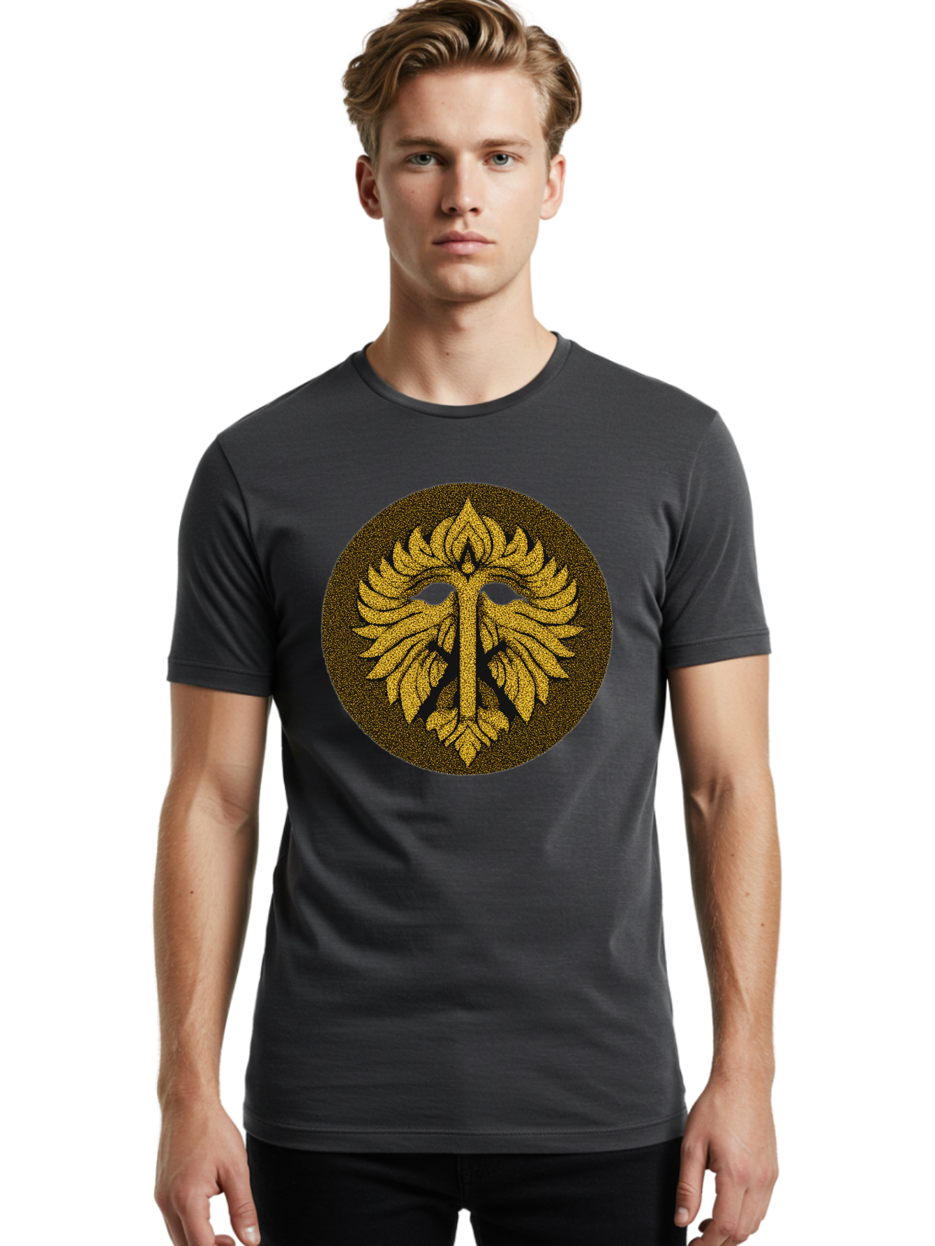 Gold-Leaf-Mask Men'S Graphic Tee, 100% Cotton, Comfortable Casual Summer Wear, Machine Washable, Vintage Camera, Old Camera, Antique Camera, Black Camera, Classic Photography, Photography Equipment, Nostalgic Device, Film Camera, Camera Art Bag540