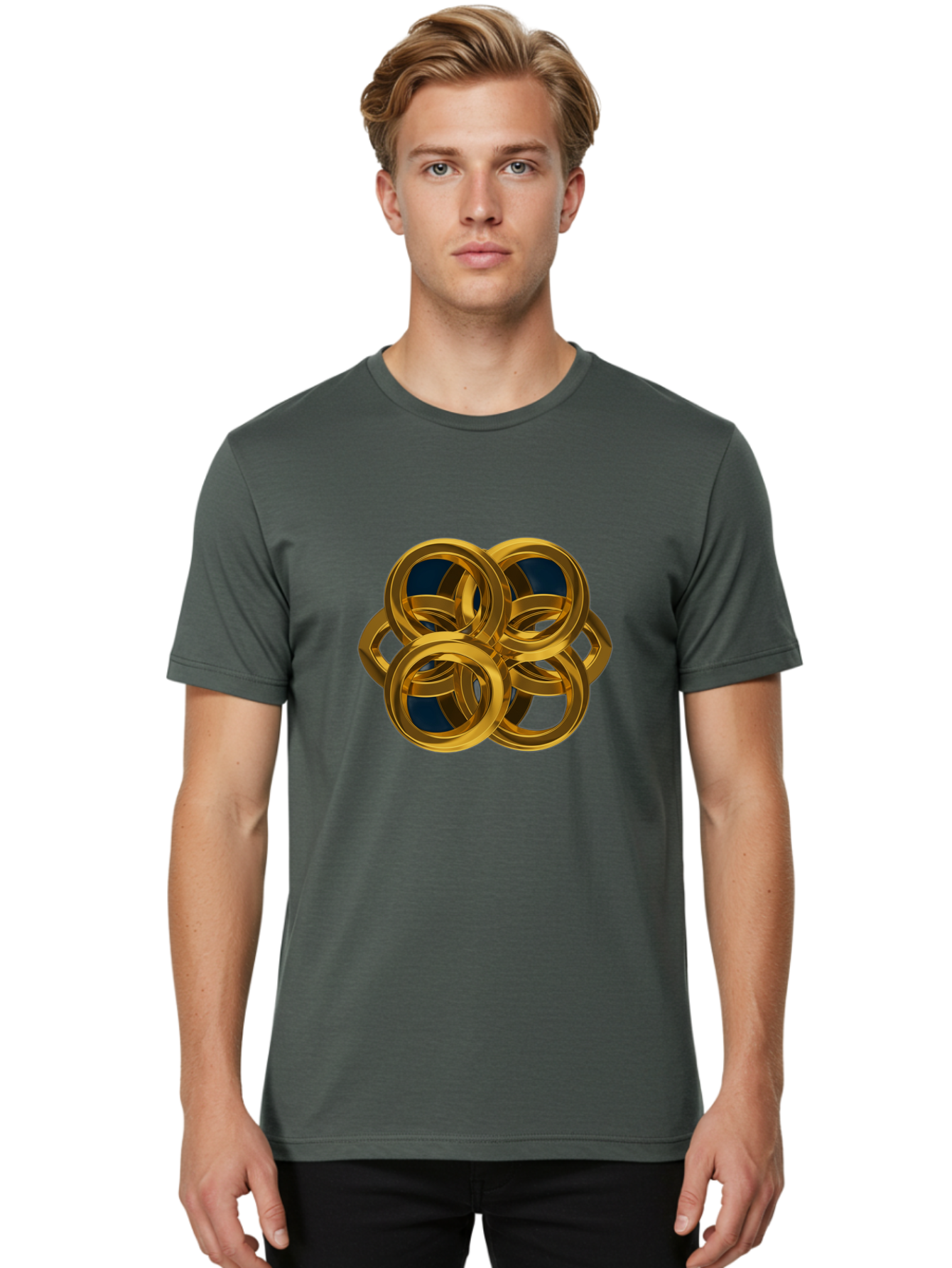 Gold-Rings Men'S Graphic Tee, 100% Cotton, Comfortable Casual Summer Wear, Machine Washable, Vintage Camera, Old Camera, Antique Camera, Black Camera, Classic Photography, Photography Equipment, Nostalgic Device, Film Camera, Camera Art Bag541