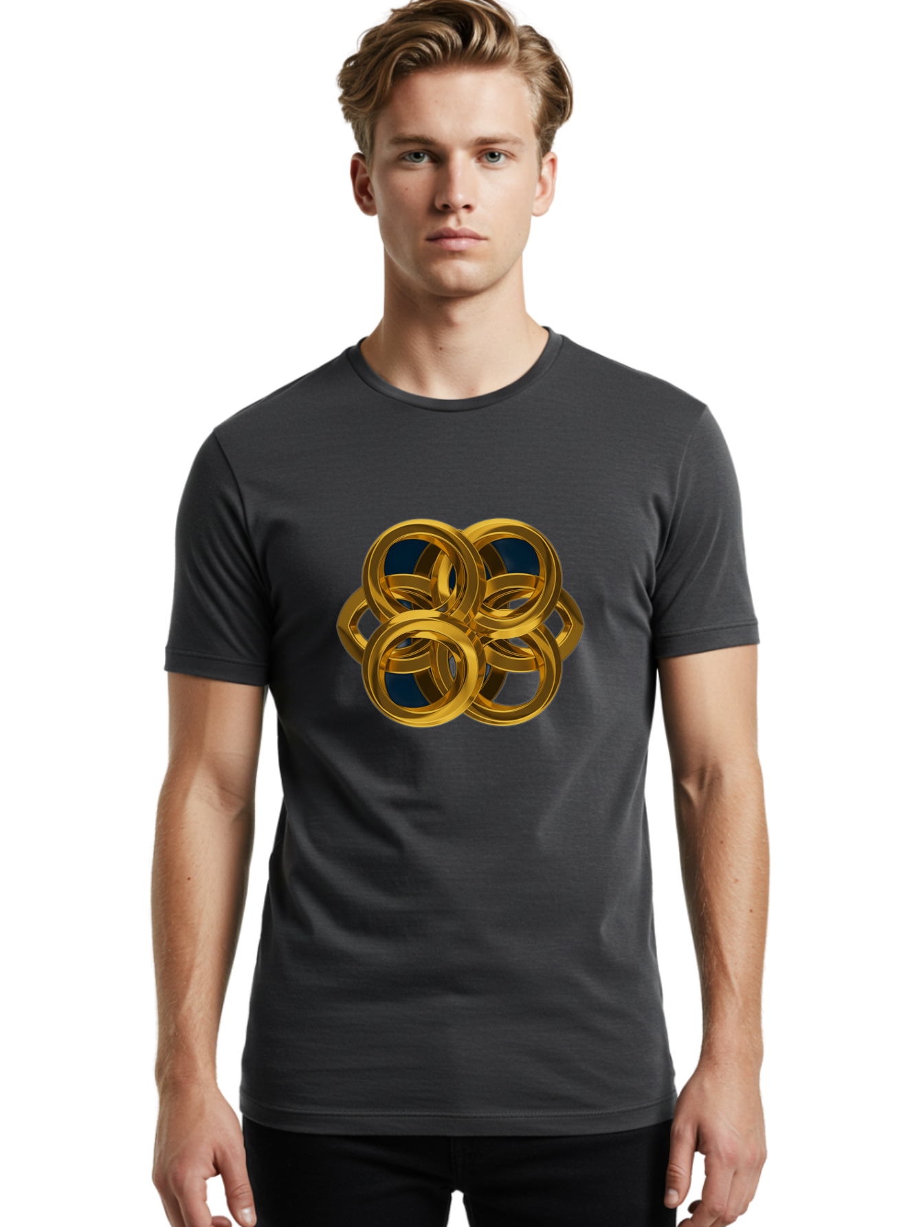 Gold-Rings Men'S Graphic Tee, 100% Cotton, Comfortable Casual Summer Wear, Machine Washable, Vintage Camera, Old Camera, Antique Camera, Black Camera, Classic Photography, Photography Equipment, Nostalgic Device, Film Camera, Camera Art Bag541
