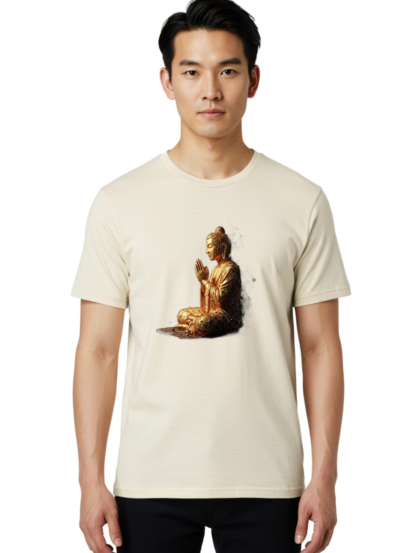 Golden-Buddha-Statue Men'S Graphic Tee, 100% Cotton, Comfortable Casual Summer Wear, Machine Washable, Vintage Camera, Old Camera, Antique Camera, Black Camera, Classic Photography, Photography Equipment, Nostalgic Device, Film Camera, Bag545