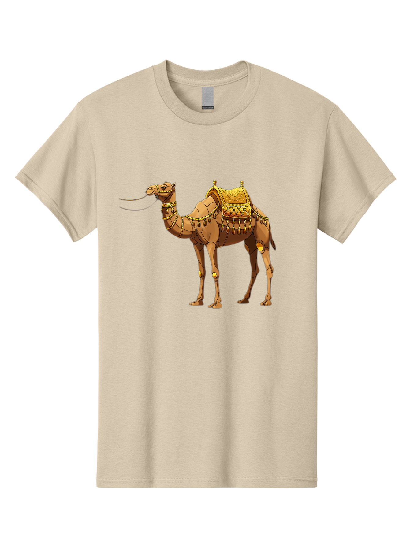 Golden-Camel-1 Men'S Graphic Tee, 100% Cotton, Comfortable Casual Summer Wear, Machine Washable, Vintage Camera, Old Camera, Antique Camera, Black Camera, Classic Photography, Photography Equipment, Nostalgic Device, Film Camera, Camera Art Bag546