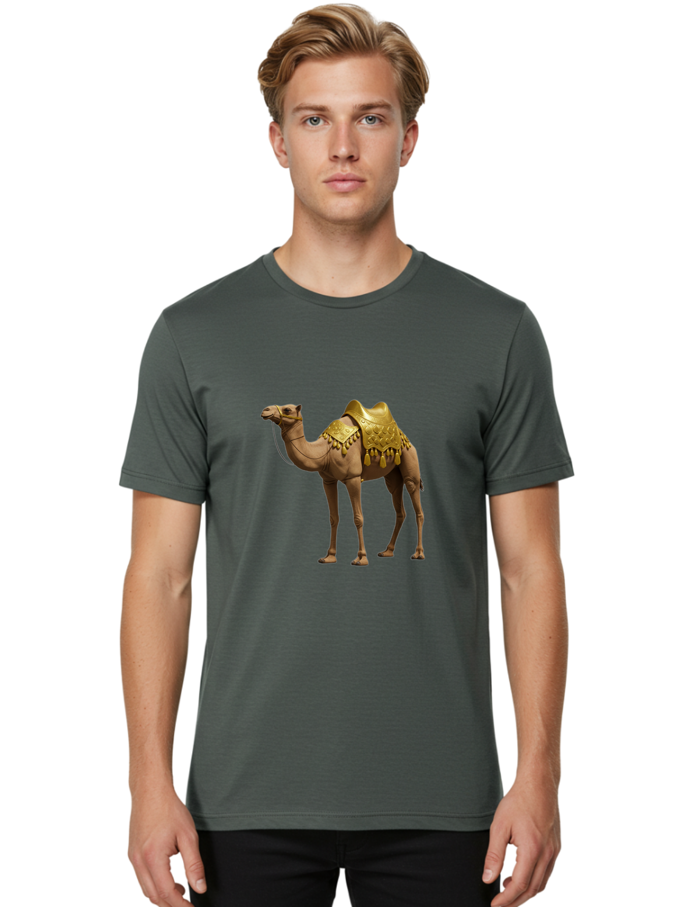 Golden-Camel Men'S Graphic Tee, 100% Cotton, Comfortable Casual Summer Wear, Machine Washable, Vintage Camera, Old Camera, Antique Camera, Black Camera, Classic Photography, Photography Equipment, Nostalgic Device, Film Camera, Camera Art Bag547