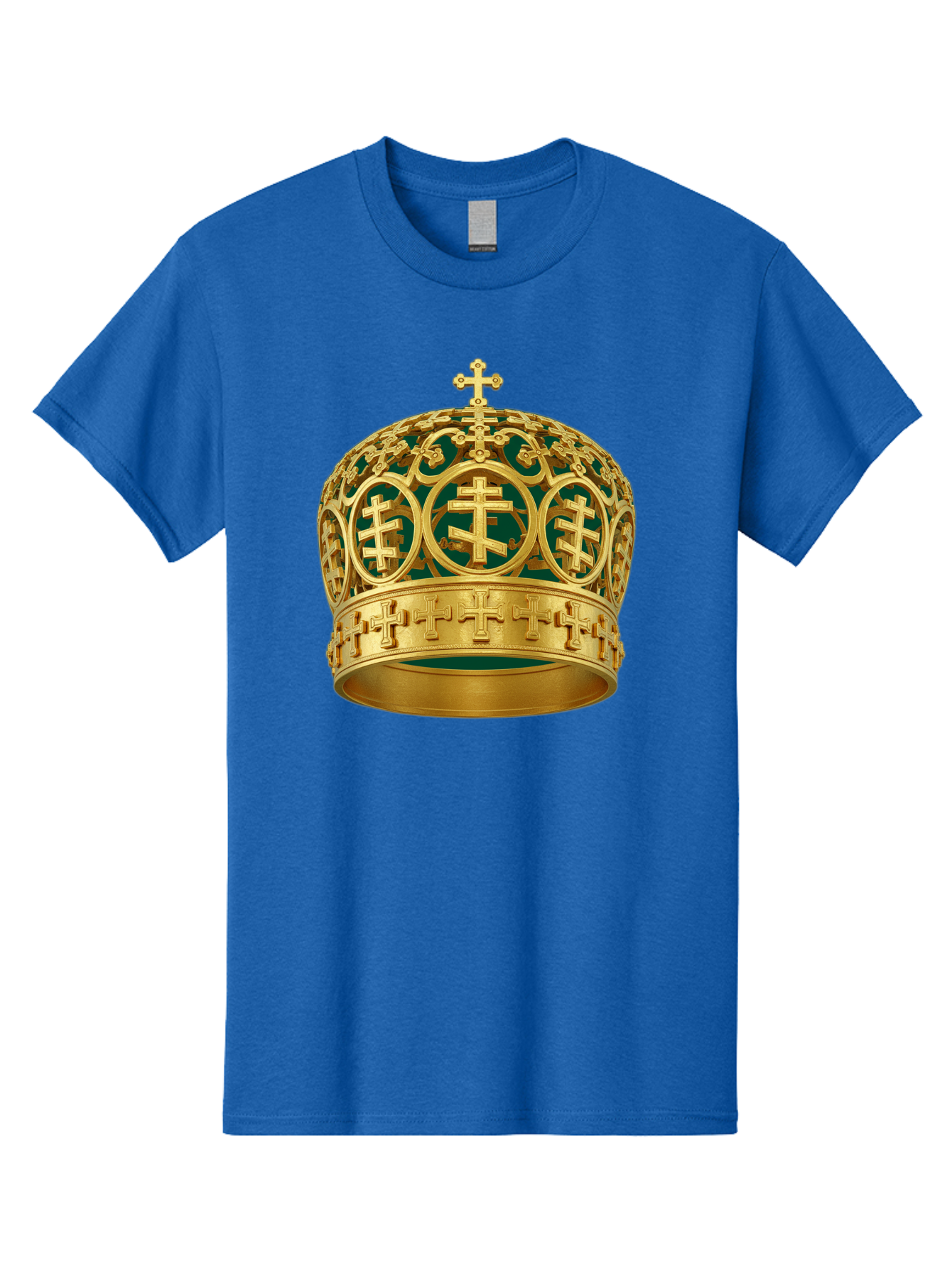 Golden-Cross-Crown Men'S Graphic Tee, 100% Cotton, Comfortable Casual Summer Wear, Machine Washable, Vintage Camera, Old Camera, Antique Camera, Black Camera, Classic Photography, Photography Equipment, Nostalgic Device, Film Camera, Bag549