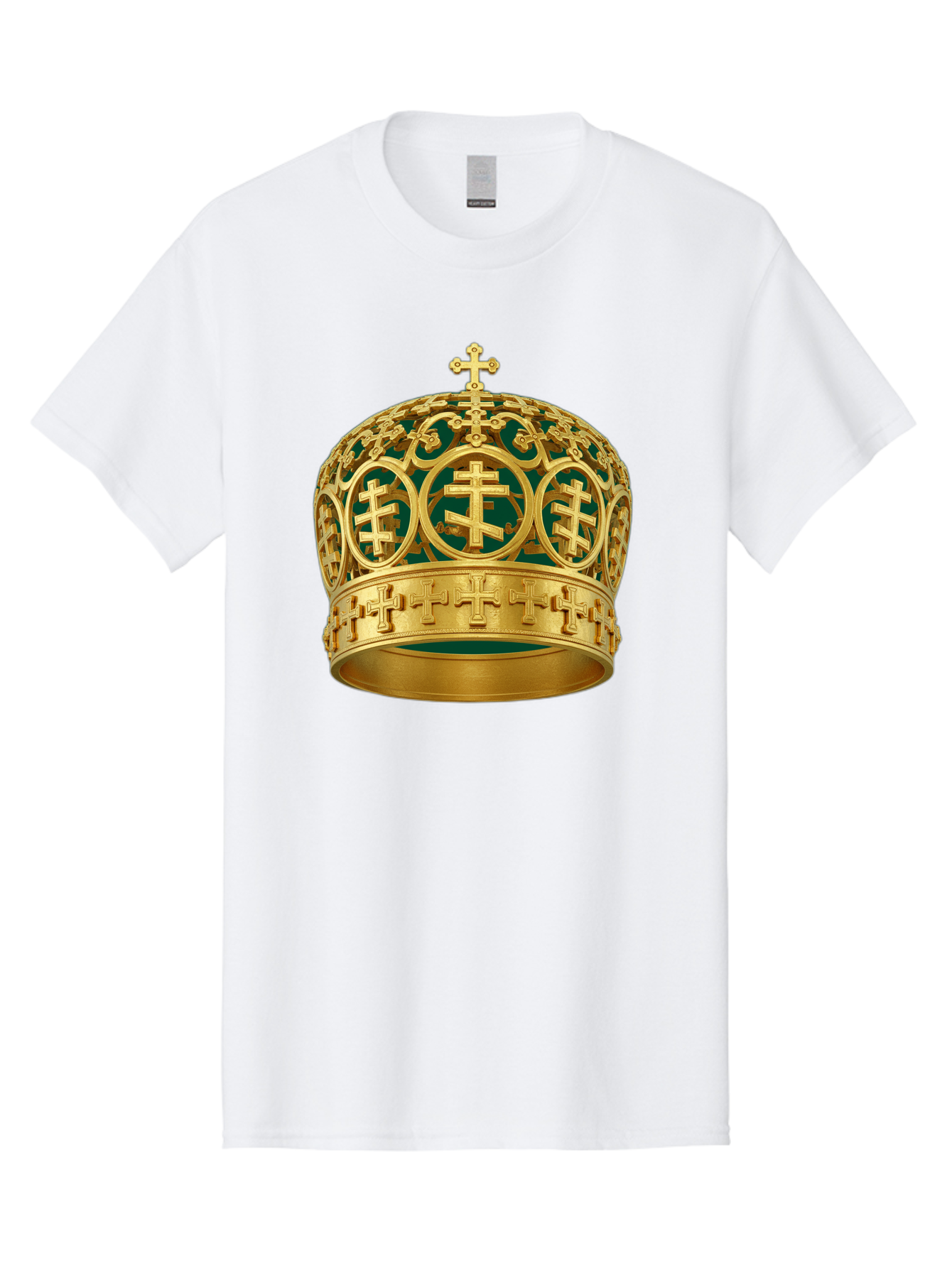 Golden-Cross-Crown Men'S Graphic Tee, 100% Cotton, Comfortable Casual Summer Wear, Machine Washable, Vintage Camera, Old Camera, Antique Camera, Black Camera, Classic Photography, Photography Equipment, Nostalgic Device, Film Camera, Bag549
