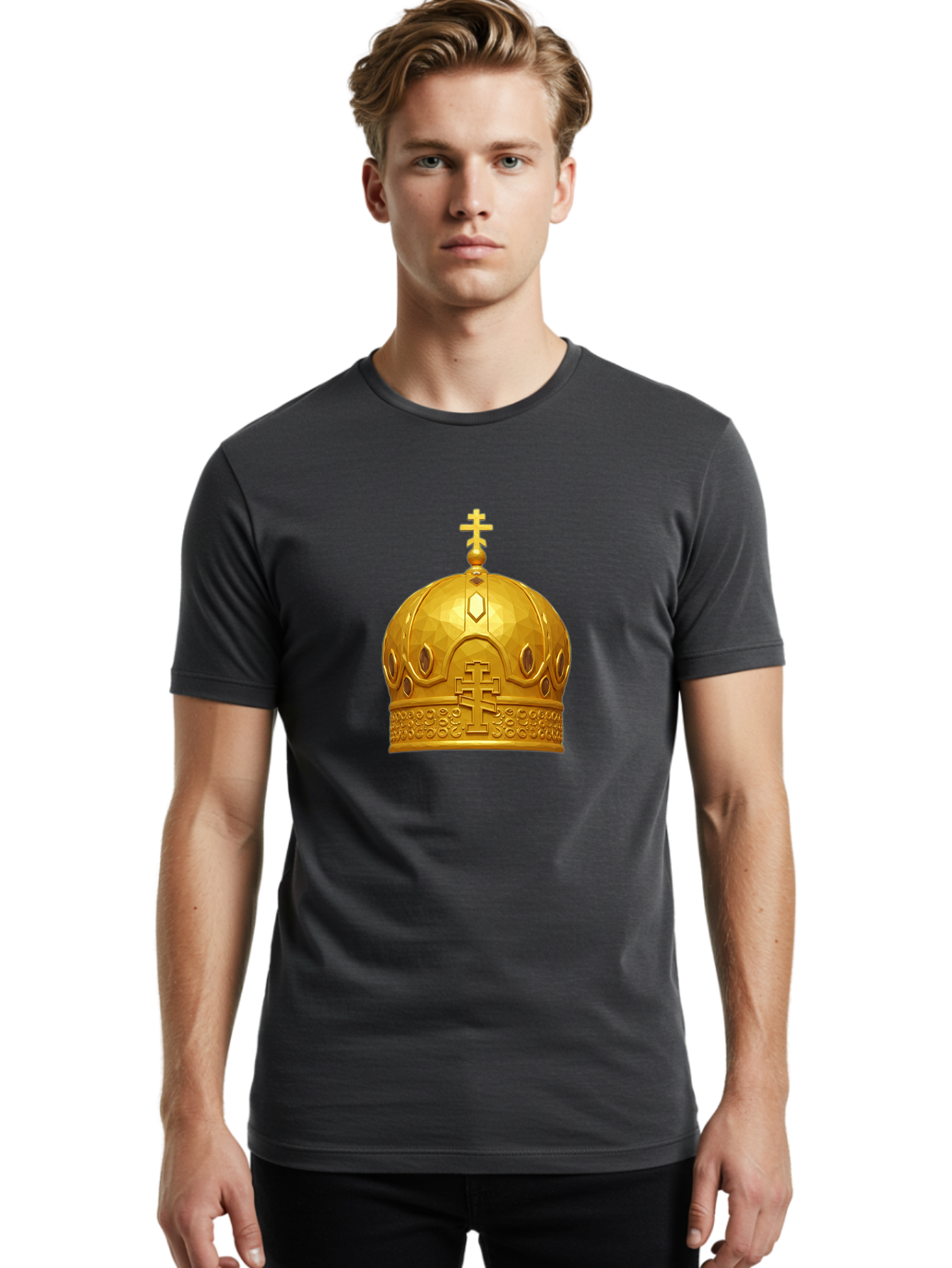 Golden-Crown Men'S Graphic Tee, 100% Cotton, Comfortable Casual Summer Wear, Machine Washable, Vintage Camera, Old Camera, Antique Camera, Black Camera, Classic Photography, Photography Equipment, Nostalgic Device, Film Camera, Camera Art Bag550