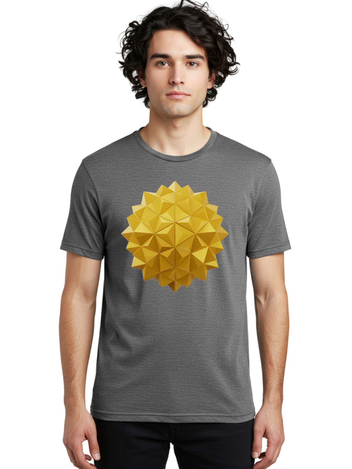 Golden-Polyhedron-Orb Men'S Graphic Tee, 100% Cotton, Comfortable Casual Summer Wear, Machine Washable, Vintage Camera, Old Camera, Antique Camera, Black Camera, Classic Photography, Photography Equipment, Nostalgic Device, Film Camera, Bag553