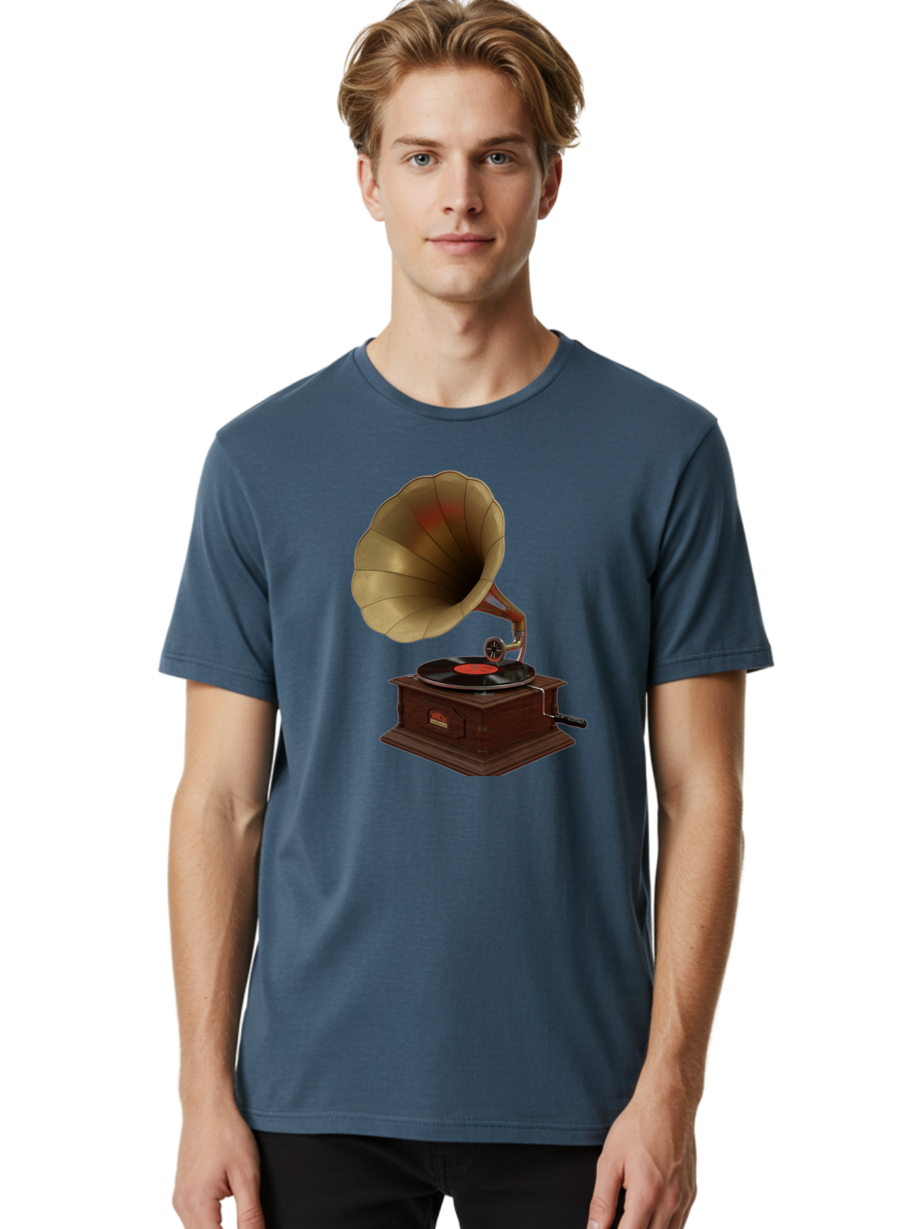 Gramophone Men'S Graphic Tee, 100% Cotton, Comfortable Casual Summer Wear, Machine Washable, Vintage Camera, Old Camera, Antique Camera, Black Camera, Classic Photography, Photography Equipment, Nostalgic Device, Film Camera, Camera Art Bag563