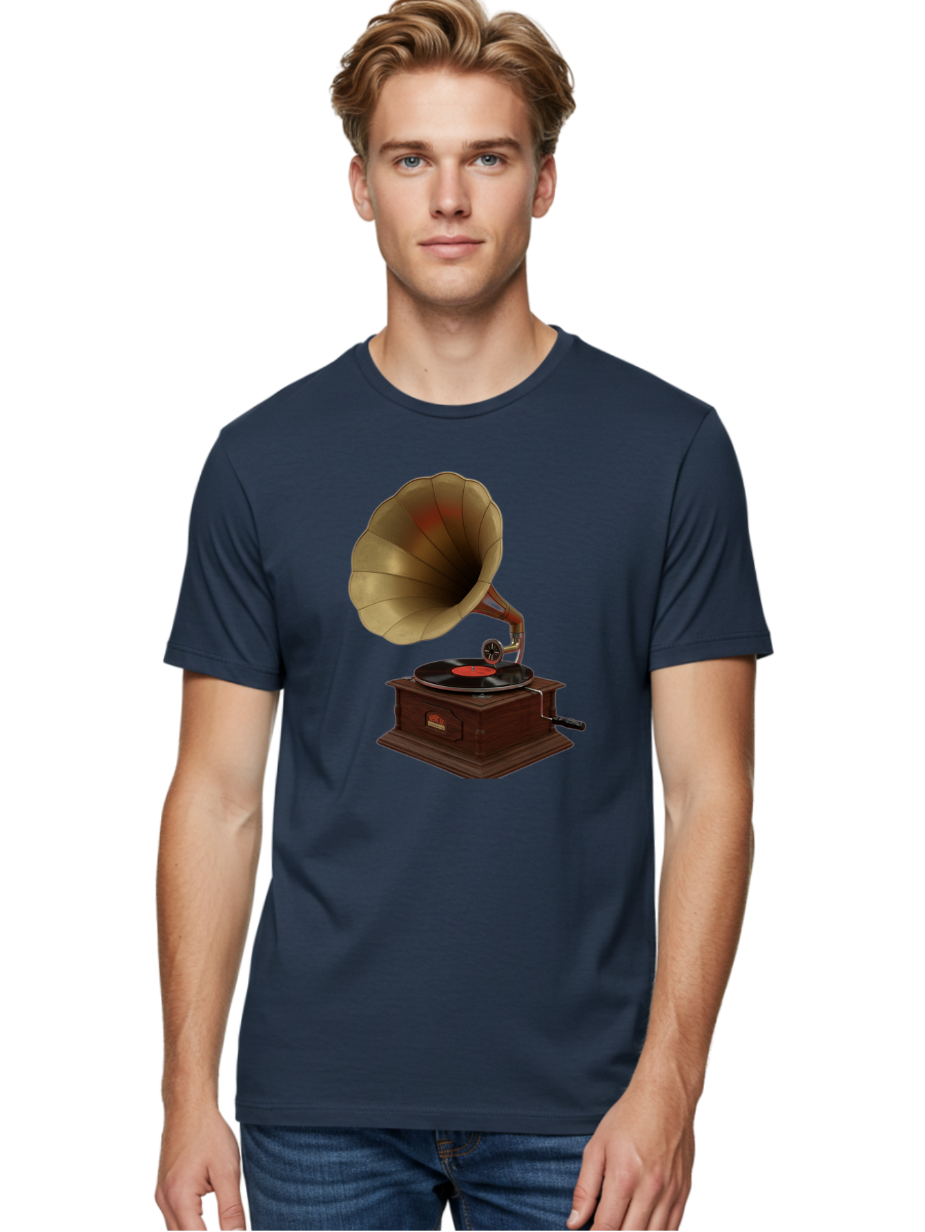 Gramophone Men'S Graphic Tee, 100% Cotton, Comfortable Casual Summer Wear, Machine Washable, Vintage Camera, Old Camera, Antique Camera, Black Camera, Classic Photography, Photography Equipment, Nostalgic Device, Film Camera, Camera Art Bag563