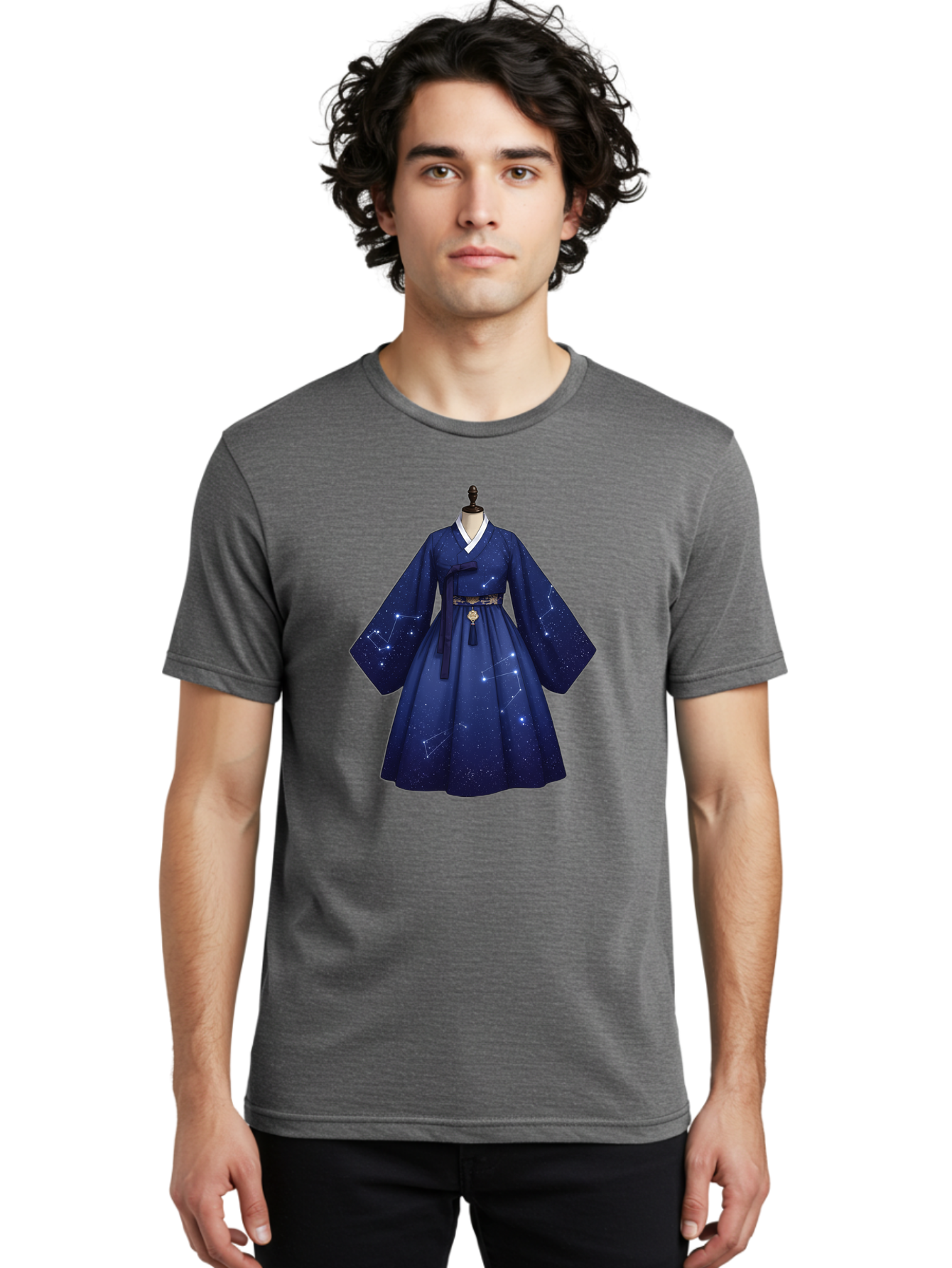 Hanbok-With-Constellation-Design Men'S Graphic Tee, 100% Cotton, Comfortable Casual Summer Wear, Machine Washable, Vintage Camera, Old Camera, Antique Camera, Black Camera, Classic Photography, Photography Equipment, Nostalgic Device, Bag571