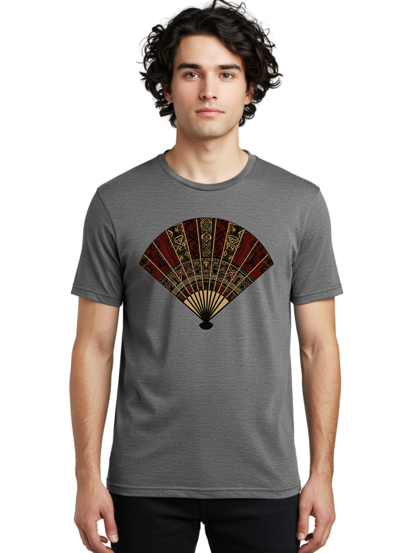 Hand-Fan Men'S Graphic Tee, 100% Cotton, Comfortable Casual Summer Wear, Machine Washable, Vintage Camera, Old Camera, Antique Camera, Black Camera, Classic Photography, Photography Equipment, Nostalgic Device, Film Camera, Camera Art Bag573