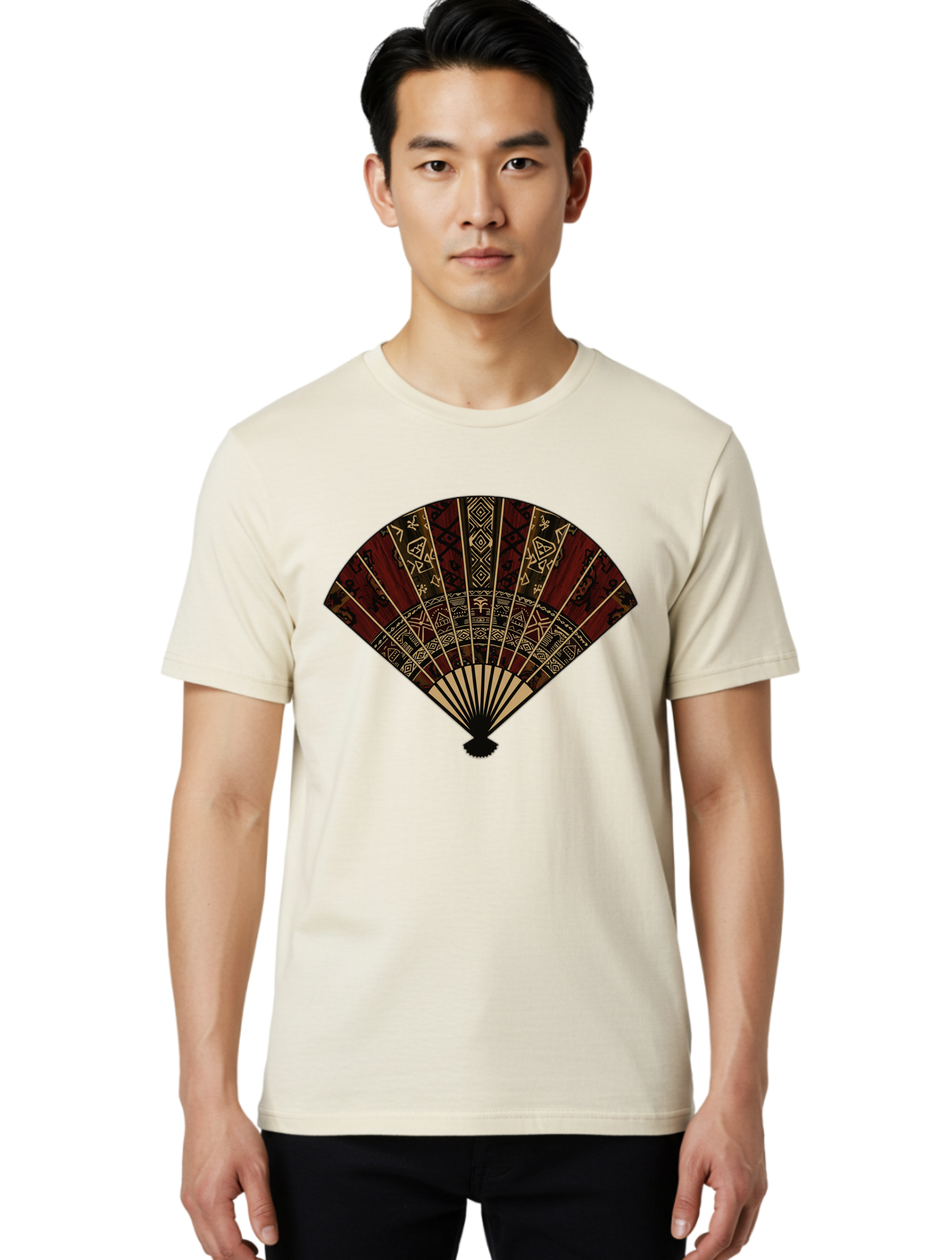Hand-Fan Men'S Graphic Tee, 100% Cotton, Comfortable Casual Summer Wear, Machine Washable, Vintage Camera, Old Camera, Antique Camera, Black Camera, Classic Photography, Photography Equipment, Nostalgic Device, Film Camera, Camera Art Bag573