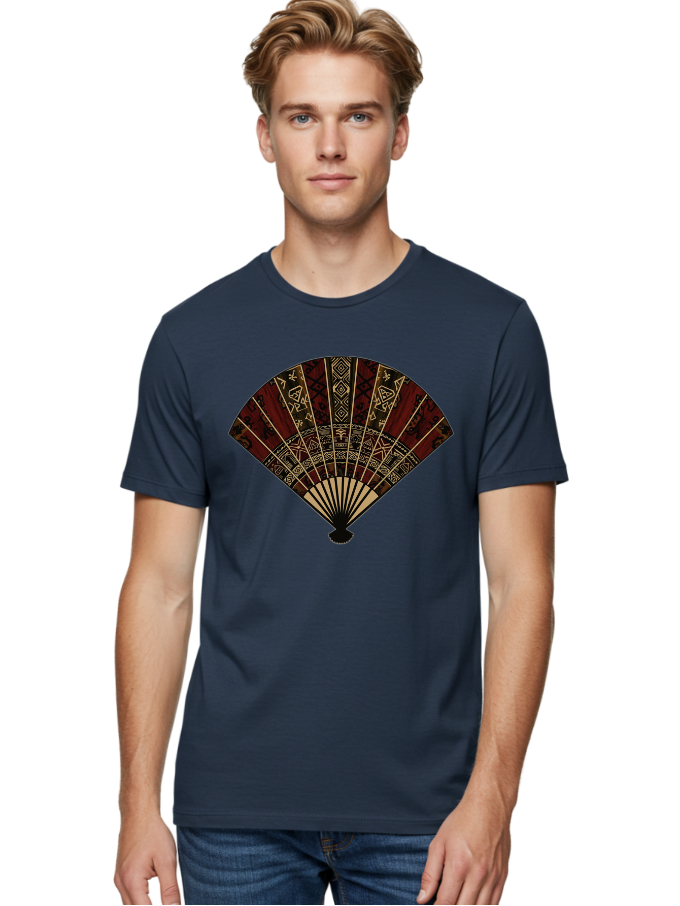 Hand-Fan Men'S Graphic Tee, 100% Cotton, Comfortable Casual Summer Wear, Machine Washable, Vintage Camera, Old Camera, Antique Camera, Black Camera, Classic Photography, Photography Equipment, Nostalgic Device, Film Camera, Camera Art Bag573