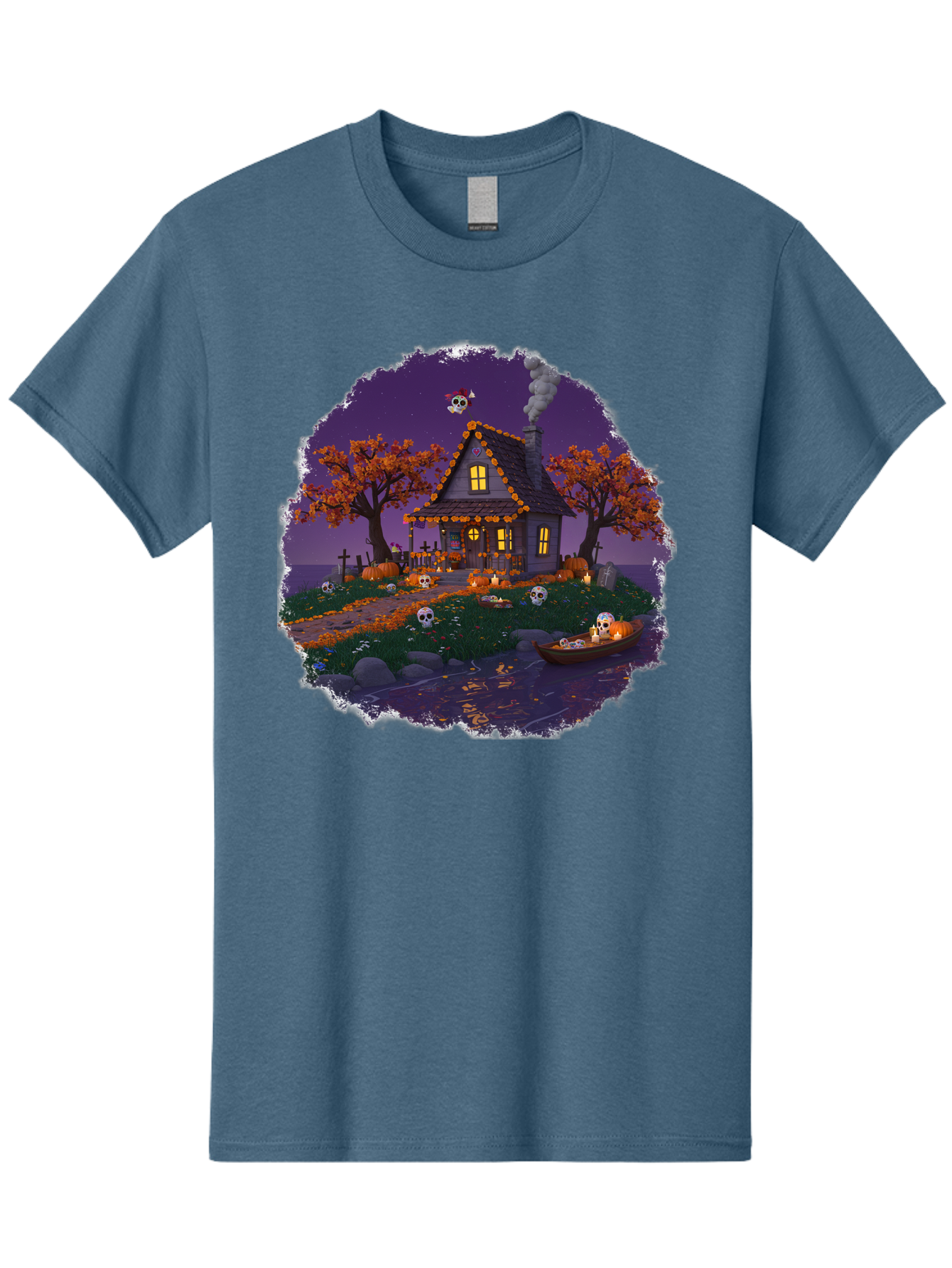 Haunted-House-1 Men'S Graphic Tee, 100% Cotton, Comfortable Casual Summer Wear, Machine Washable, Vintage Camera, Old Camera, Antique Camera, Black Camera, Classic Photography, Photography Equipment, Nostalgic Device, Film Camera, Camera Art Bag583