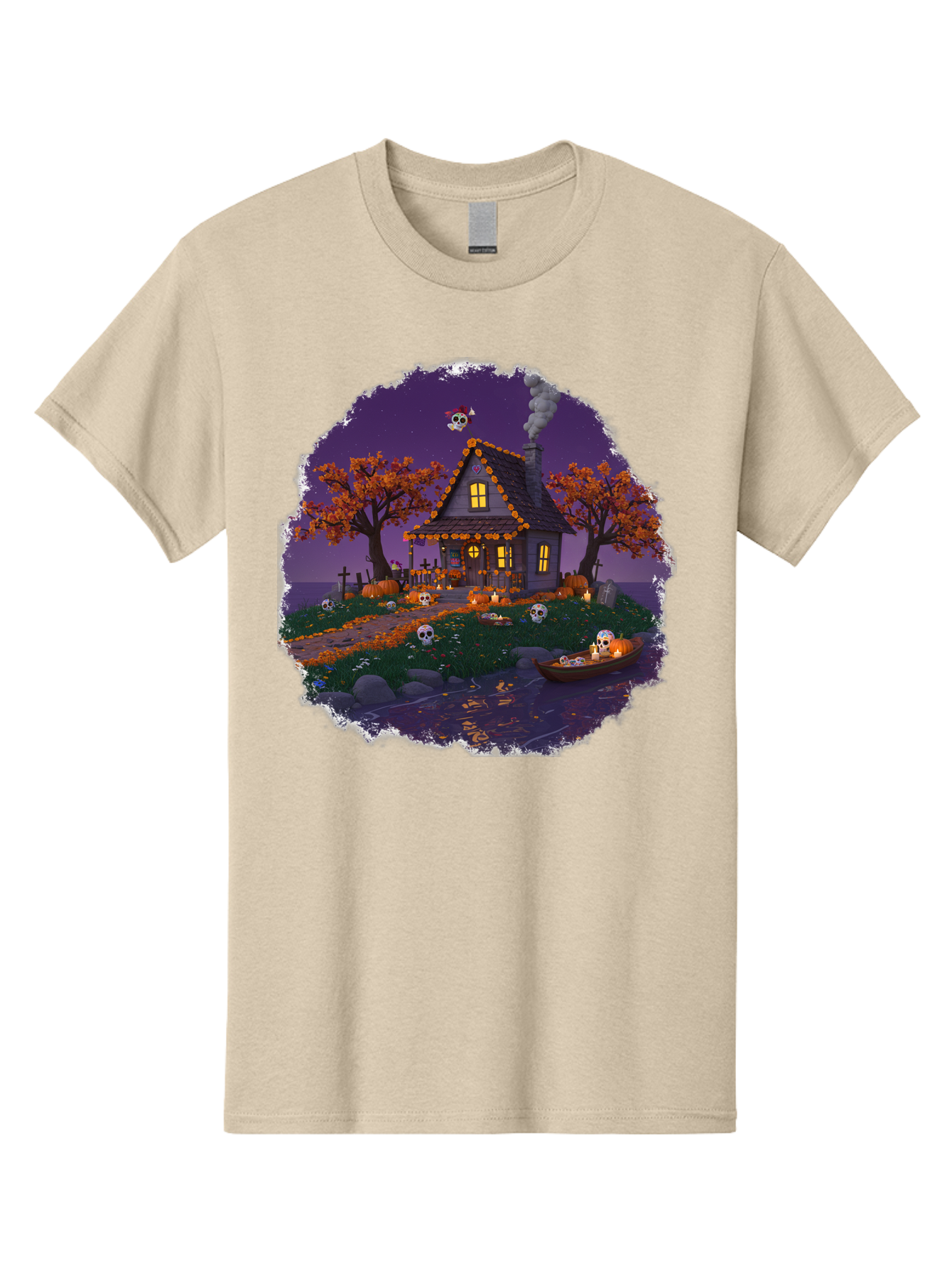 Haunted-House-1 Men'S Graphic Tee, 100% Cotton, Comfortable Casual Summer Wear, Machine Washable, Vintage Camera, Old Camera, Antique Camera, Black Camera, Classic Photography, Photography Equipment, Nostalgic Device, Film Camera, Camera Art Bag583