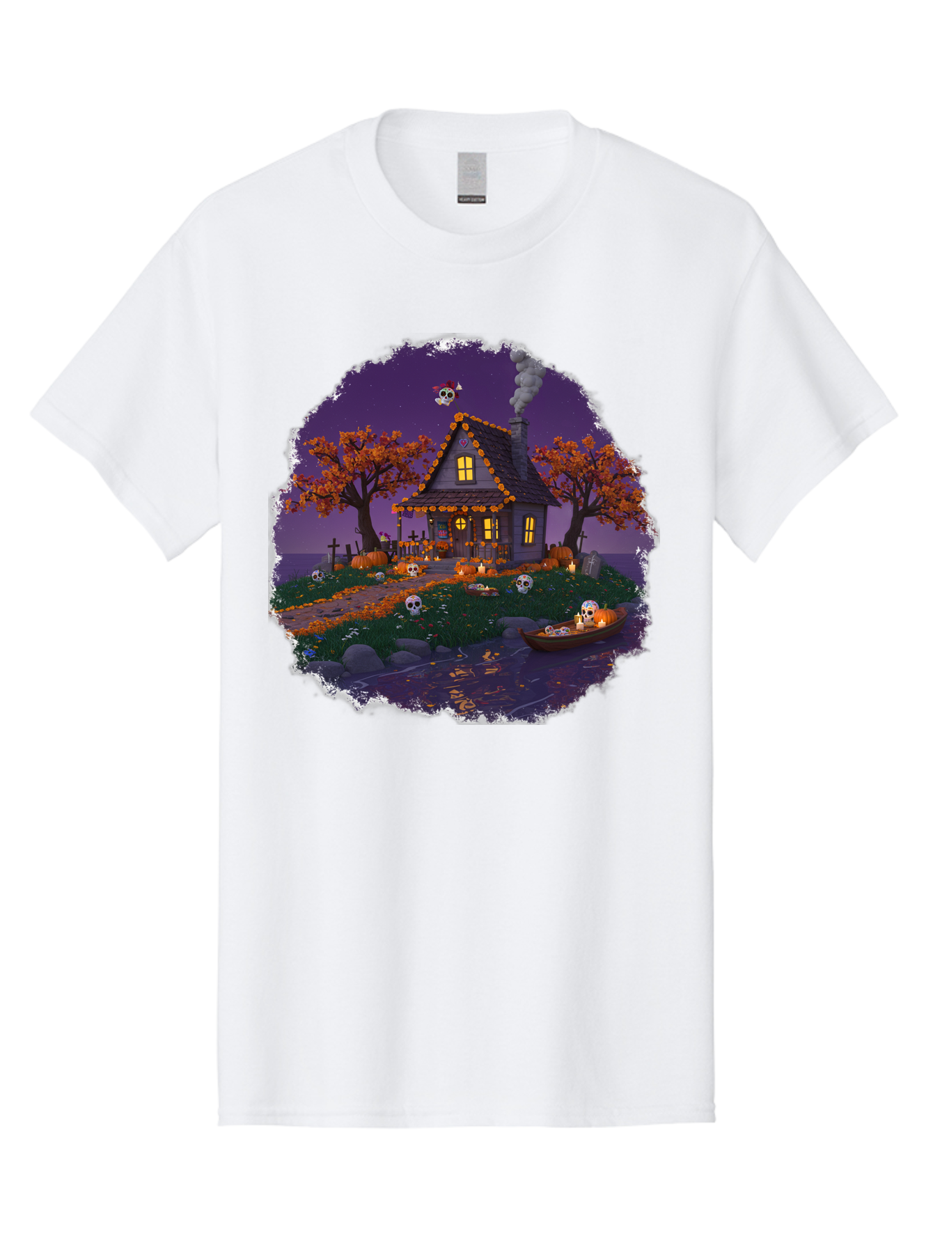 Haunted-House-1 Men'S Graphic Tee, 100% Cotton, Comfortable Casual Summer Wear, Machine Washable, Vintage Camera, Old Camera, Antique Camera, Black Camera, Classic Photography, Photography Equipment, Nostalgic Device, Film Camera, Camera Art Bag583