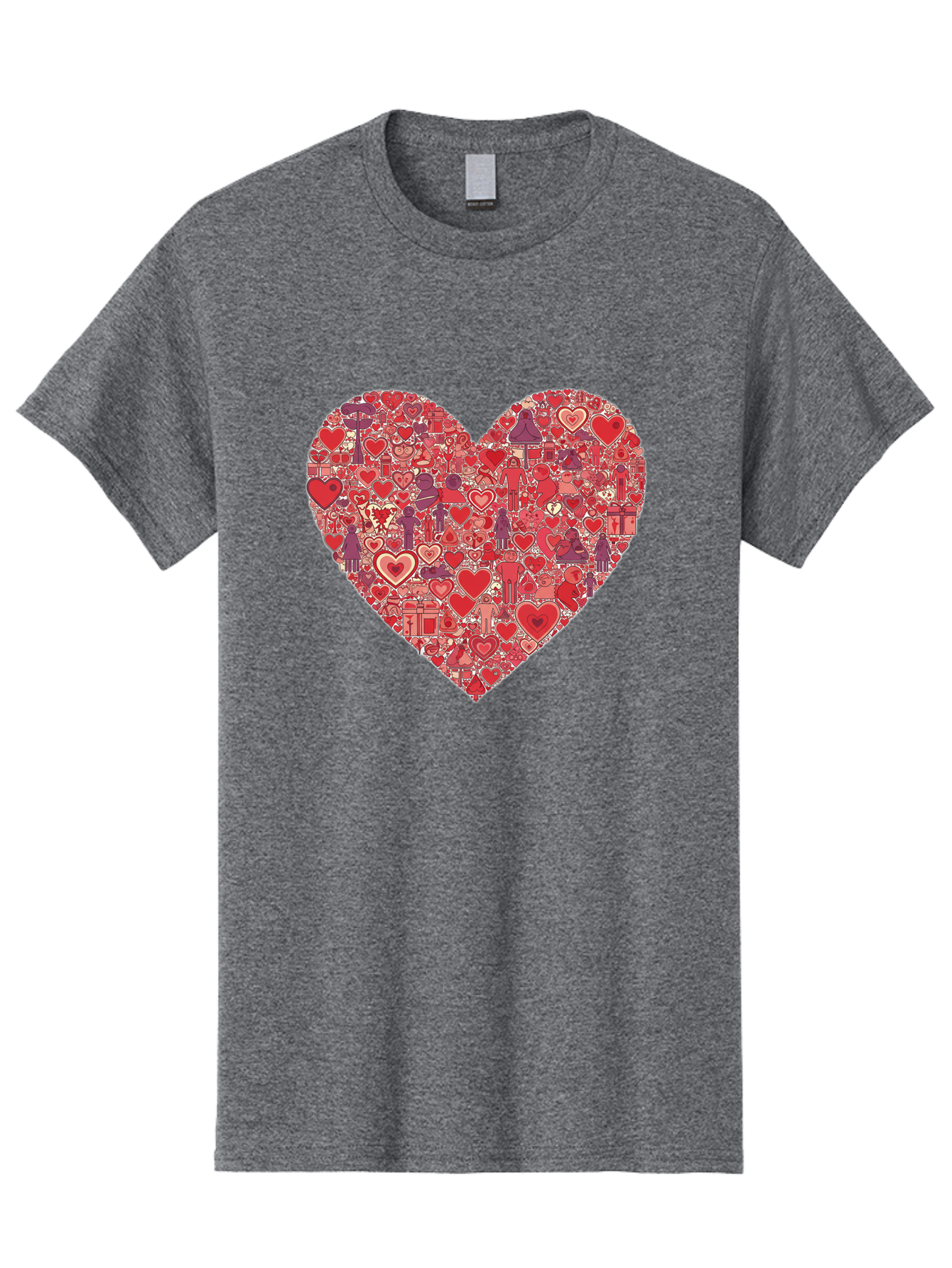 Heart-Collage Men'S Graphic Tee, 100% Cotton, Comfortable Casual Summer Wear, Machine Washable, Vintage Camera, Old Camera, Antique Camera, Black Camera, Classic Photography, Photography Equipment, Nostalgic Device, Film Camera, Camera Art Bag588