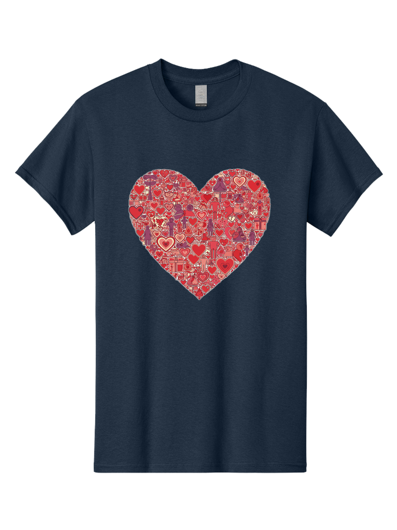 Heart-Collage Men'S Graphic Tee, 100% Cotton, Comfortable Casual Summer Wear, Machine Washable, Vintage Camera, Old Camera, Antique Camera, Black Camera, Classic Photography, Photography Equipment, Nostalgic Device, Film Camera, Camera Art Bag588