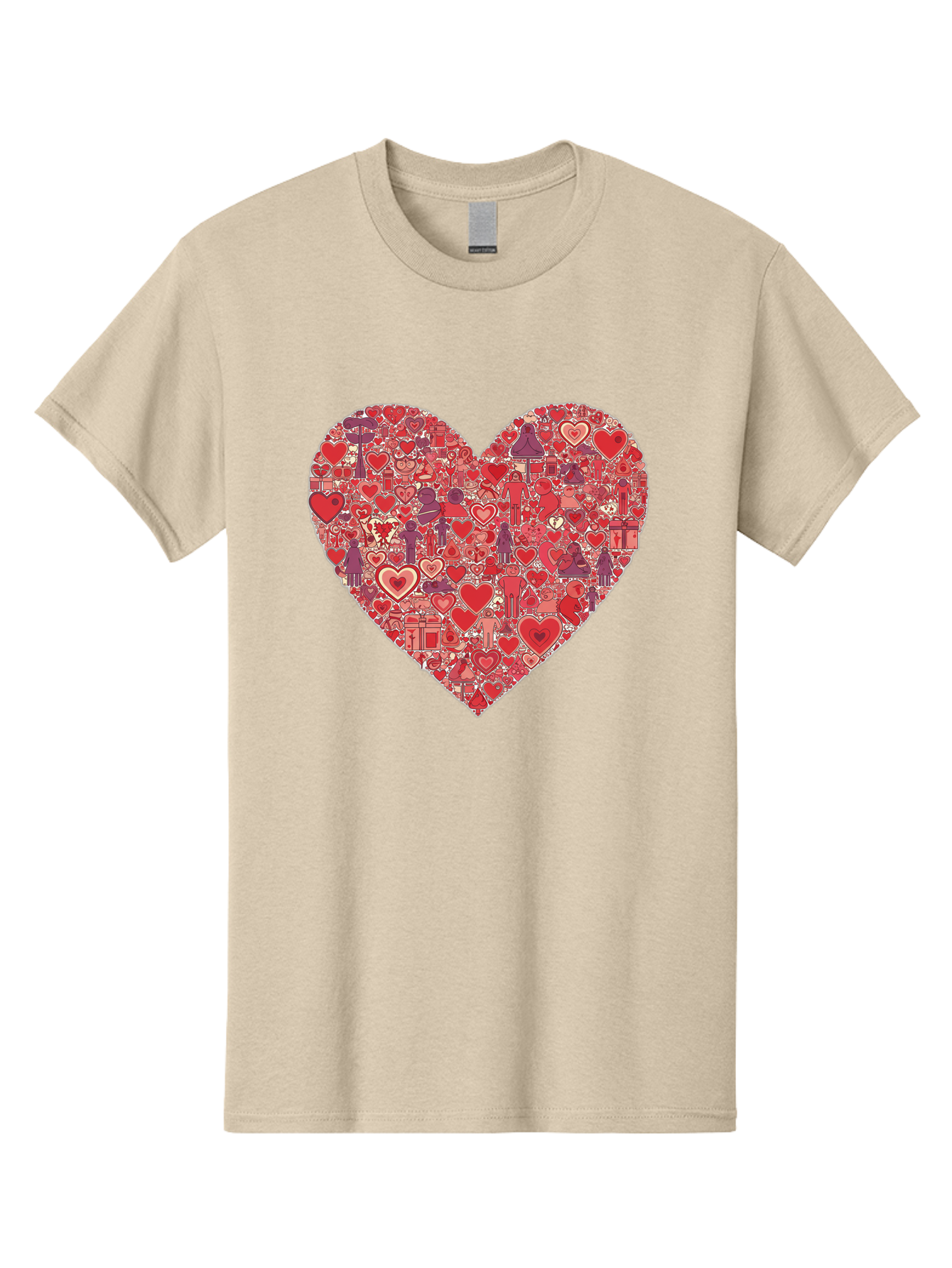 Heart-Collage Men'S Graphic Tee, 100% Cotton, Comfortable Casual Summer Wear, Machine Washable, Vintage Camera, Old Camera, Antique Camera, Black Camera, Classic Photography, Photography Equipment, Nostalgic Device, Film Camera, Camera Art Bag588