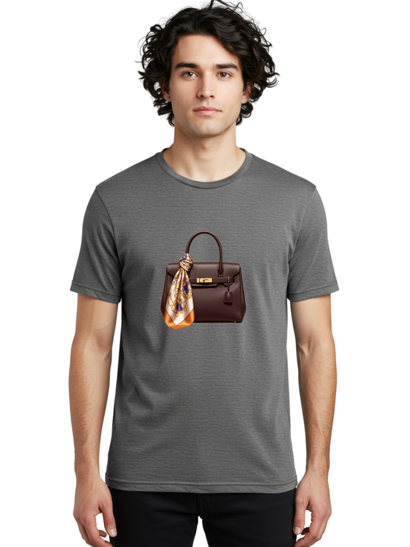 Hermes-Handbag Men'S Graphic Tee, 100% Cotton, Comfortable Casual Summer Wear, Machine Washable, Vintage Camera, Old Camera, Antique Camera, Black Camera, Classic Photography, Photography Equipment, Nostalgic Device, Film Camera, Camera Art Bag591