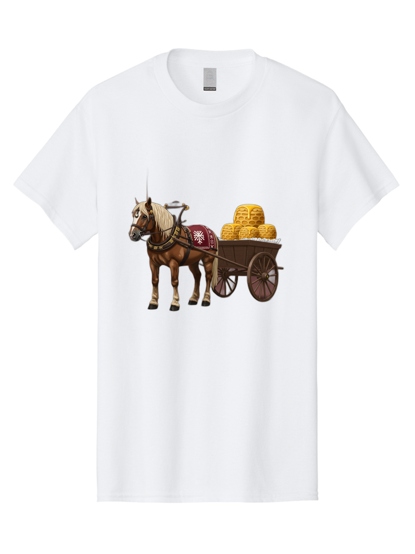 Horse-Drawn-Wagon Men'S Graphic Tee, 100% Cotton, Comfortable Casual Summer Wear, Machine Washable, Vintage Camera, Old Camera, Antique Camera, Black Camera, Classic Photography, Photography Equipment, Nostalgic Device, Film Camera, Camera Art Bag595