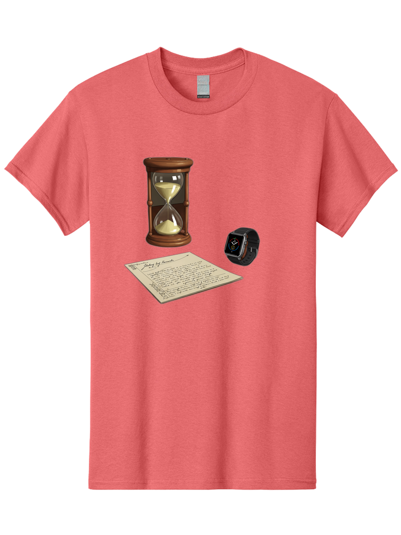 Hourglass-Watch-Letter Men'S Graphic Tee, 100% Cotton, Comfortable Casual Summer Wear, Machine Washable, Vintage Camera, Old Camera, Antique Camera, Black Camera, Classic Photography, Photography Equipment, Nostalgic Device, Film Camera, Bag597