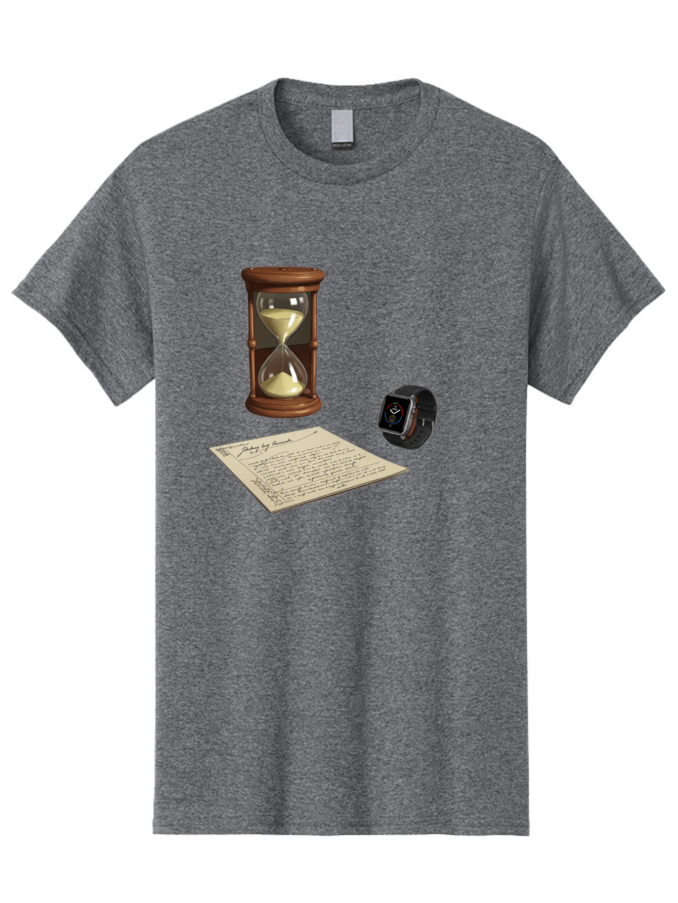 Hourglass-Watch-Letter Men'S Graphic Tee, 100% Cotton, Comfortable Casual Summer Wear, Machine Washable, Vintage Camera, Old Camera, Antique Camera, Black Camera, Classic Photography, Photography Equipment, Nostalgic Device, Film Camera, Bag597
