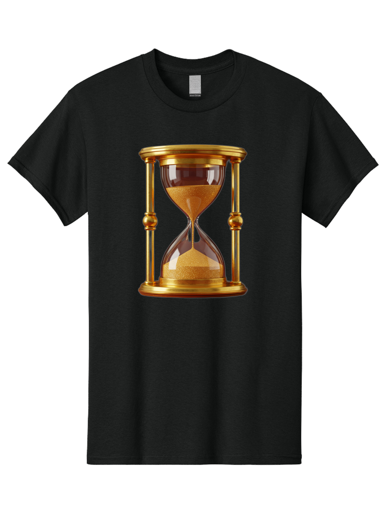 Hourglass Men'S Graphic Tee, 100% Cotton, Comfortable Casual Summer Wear, Machine Washable, Vintage Camera, Old Camera, Antique Camera, Black Camera, Classic Photography, Photography Equipment, Nostalgic Device, Film Camera, Camera Art Bag598
