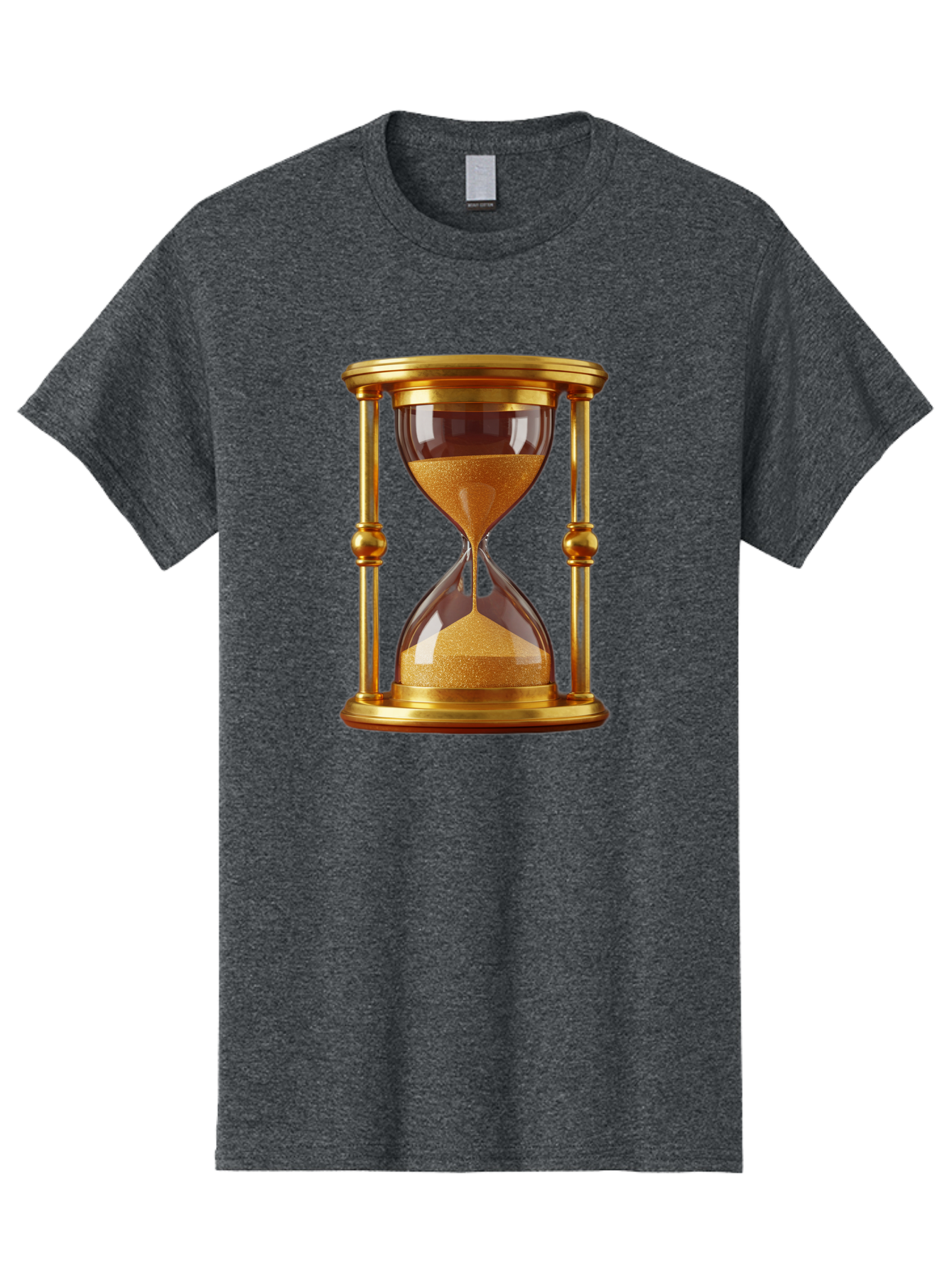 Hourglass Men'S Graphic Tee, 100% Cotton, Comfortable Casual Summer Wear, Machine Washable, Vintage Camera, Old Camera, Antique Camera, Black Camera, Classic Photography, Photography Equipment, Nostalgic Device, Film Camera, Camera Art Bag598