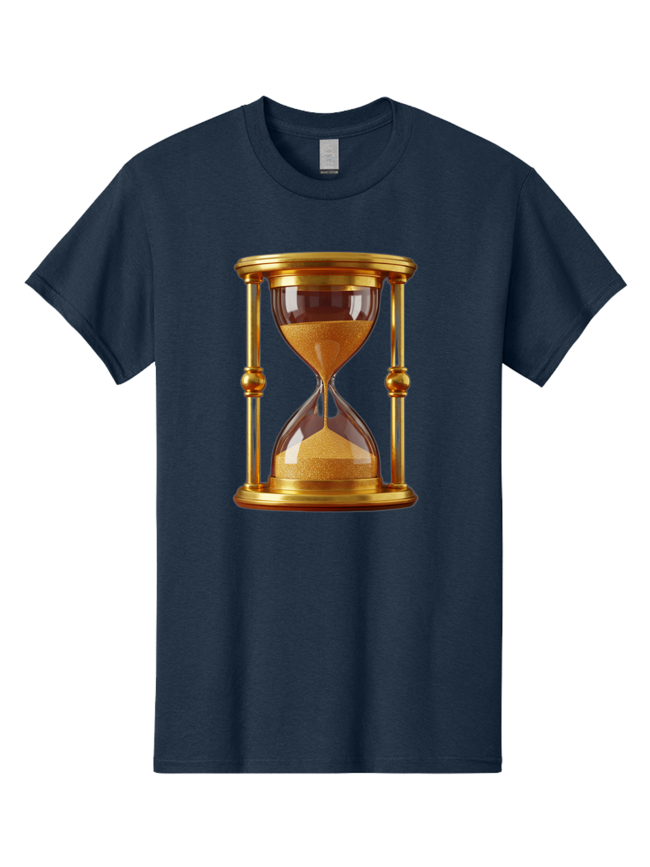 Hourglass Men'S Graphic Tee, 100% Cotton, Comfortable Casual Summer Wear, Machine Washable, Vintage Camera, Old Camera, Antique Camera, Black Camera, Classic Photography, Photography Equipment, Nostalgic Device, Film Camera, Camera Art Bag598
