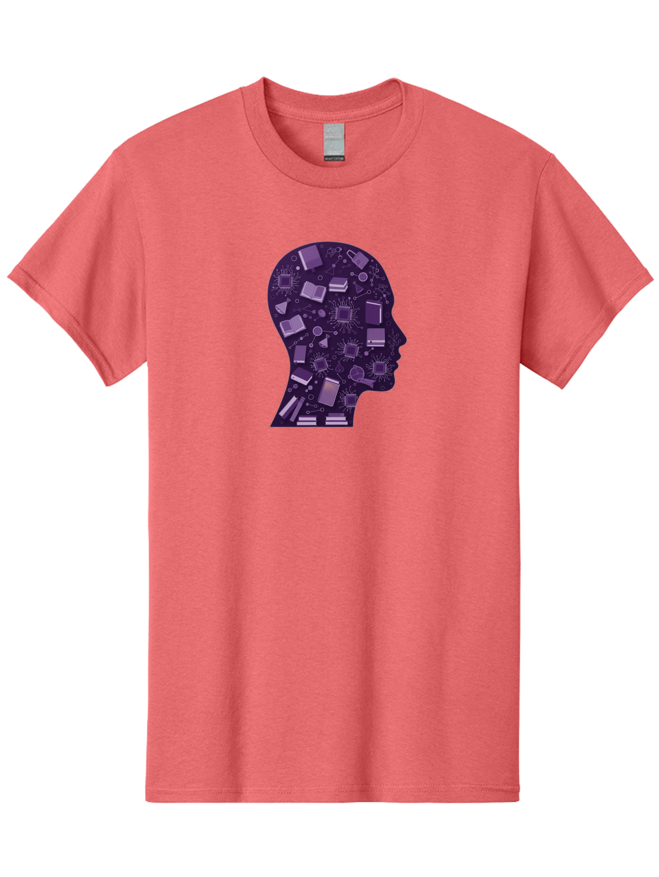 Human-Head-Silhouette Men'S Graphic Tee, 100% Cotton, Comfortable Casual Summer Wear, Machine Washable, Vintage Camera, Old Camera, Antique Camera, Black Camera, Classic Photography, Photography Equipment, Nostalgic Device, Film Camera, Bag601