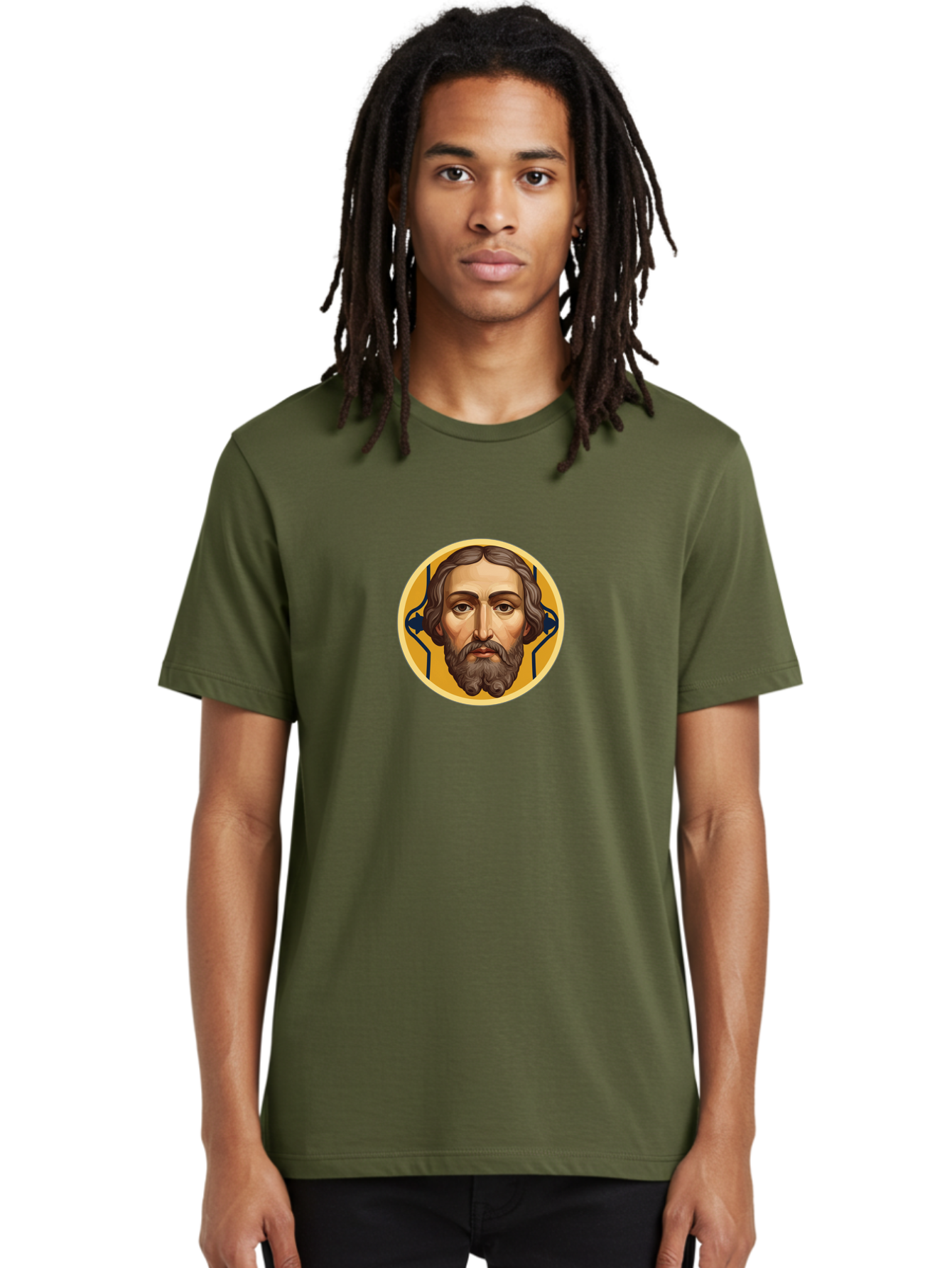 Jesus-Christ-Icon Men'S Graphic Tee, 100% Cotton, Comfortable Casual Summer Wear, Machine Washable, Vintage Camera, Old Camera, Antique Camera, Black Camera, Classic Photography, Photography Equipment, Nostalgic Device, Film Camera, Camera Art Bag622