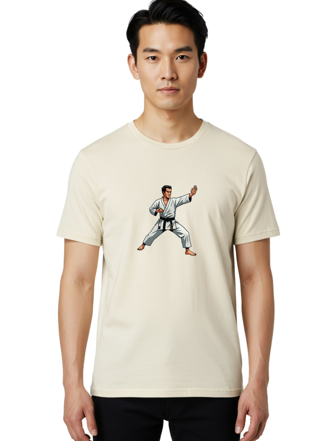 Karate-Man-1 Men'S Graphic Tee, 100% Cotton, Comfortable Casual Summer Wear, Machine Washable, Vintage Camera, Old Camera, Antique Camera, Black Camera, Classic Photography, Photography Equipment, Nostalgic Device, Film Camera, Camera Art Bag630
