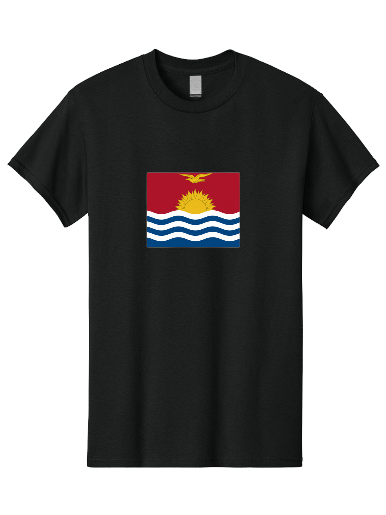 Kiribati-Flag-1 Men'S Graphic Tee, 100% Cotton, Comfortable Casual Summer Wear, Machine Washable, Vintage Camera, Old Camera, Antique Camera, Black Camera, Classic Photography, Photography Equipment, Nostalgic Device, Film Camera, Camera Art Bag643