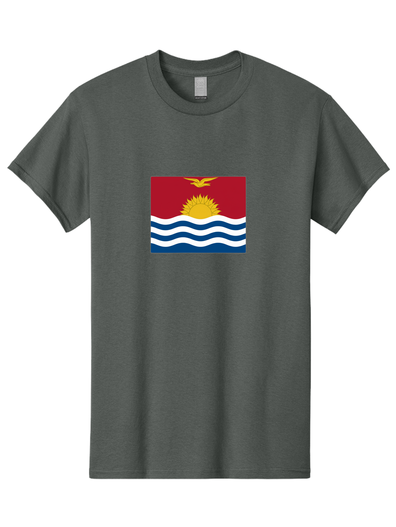 Kiribati-Flag-1 Men'S Graphic Tee, 100% Cotton, Comfortable Casual Summer Wear, Machine Washable, Vintage Camera, Old Camera, Antique Camera, Black Camera, Classic Photography, Photography Equipment, Nostalgic Device, Film Camera, Camera Art Bag643